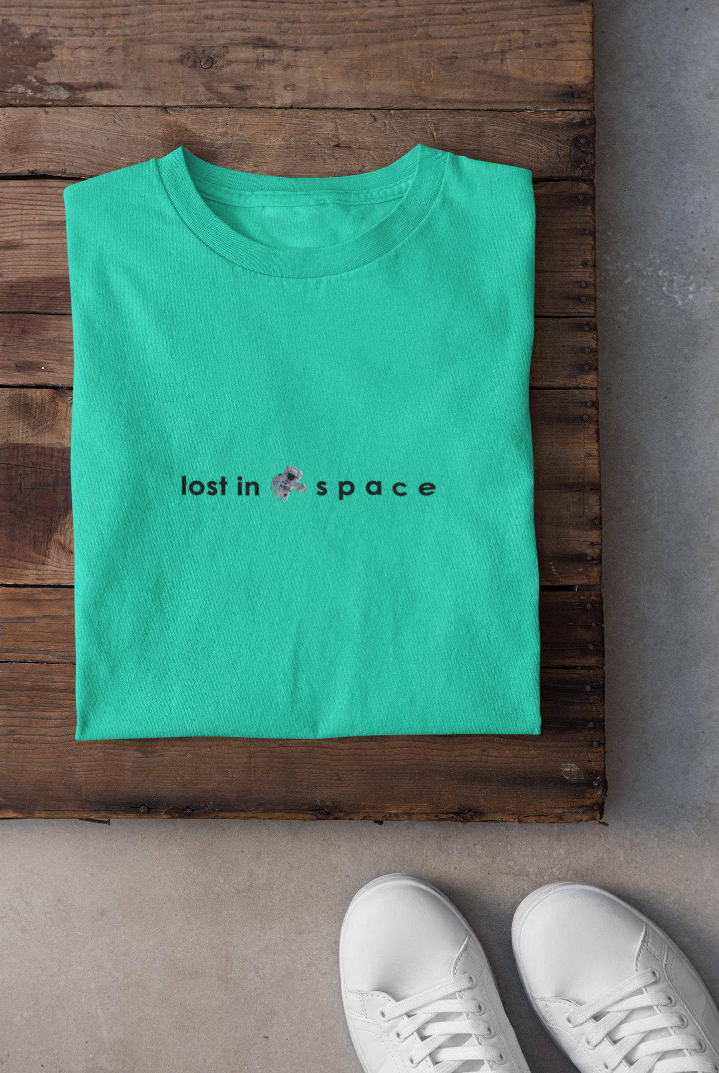 Lost in space Minimal Mens Half Sleeves T-shirt- FunkyTeesClub
