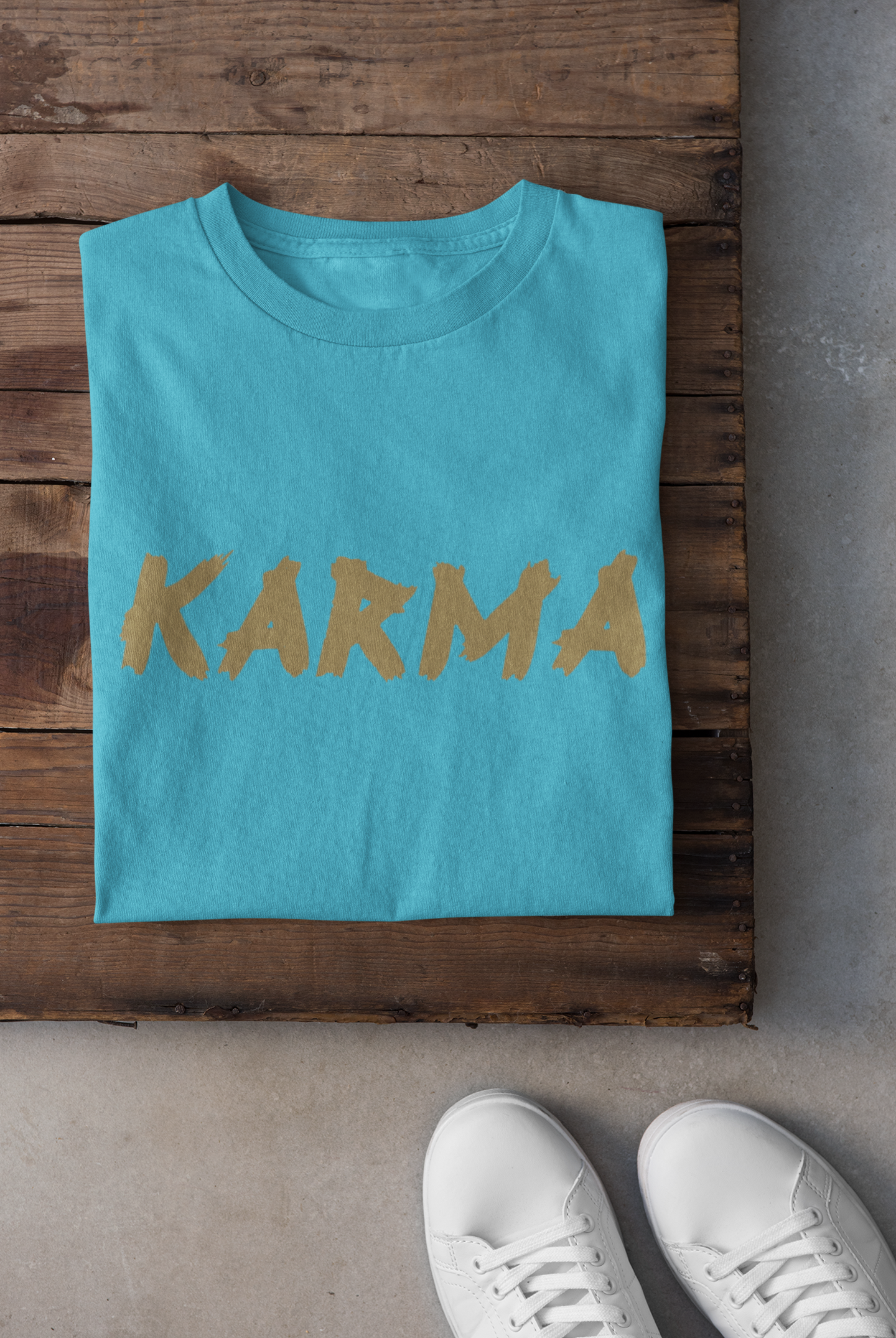 Karma Women Half Sleeves T-shirt- FunkyTeesClub
