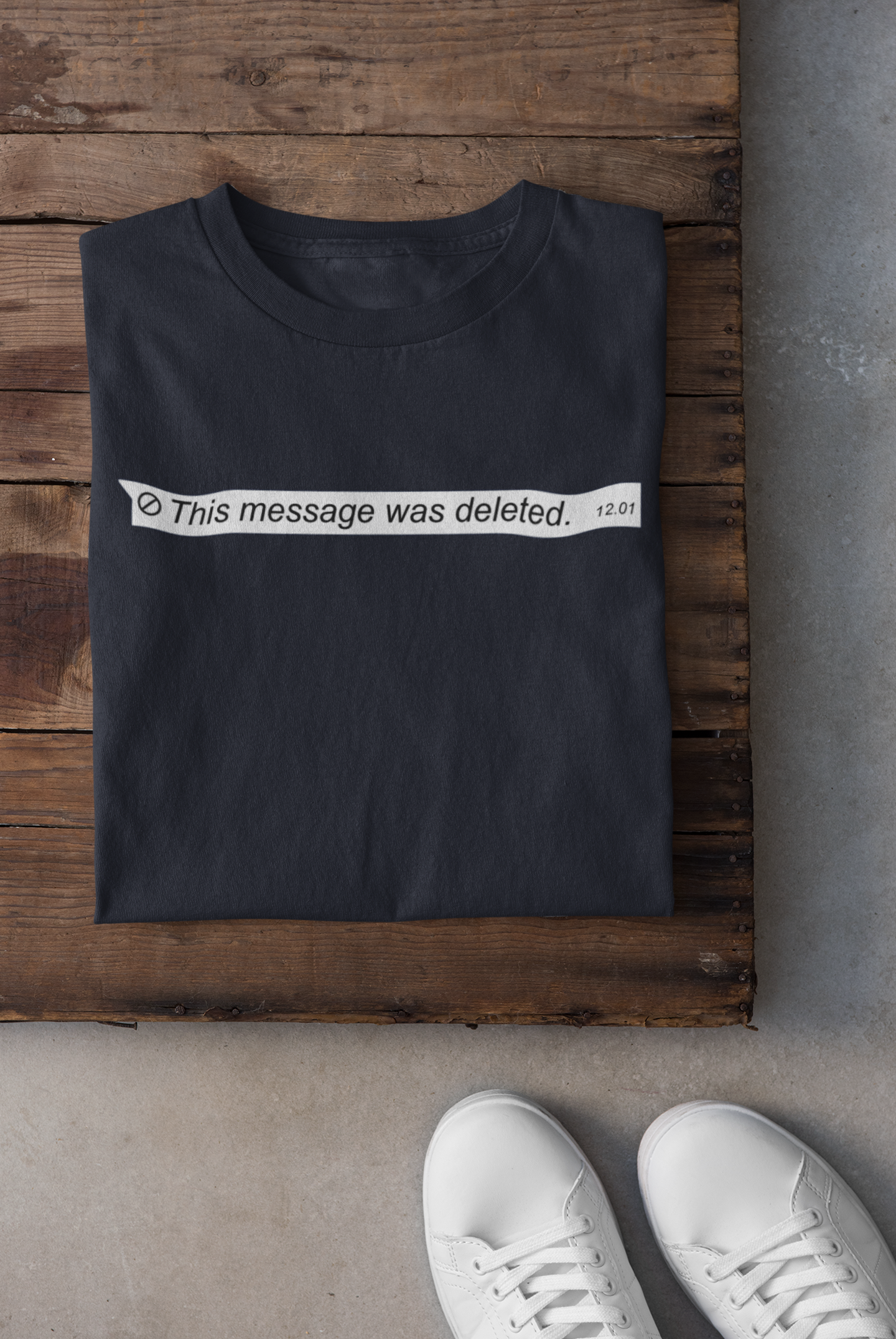 This Message Was Deleted Mens Half Sleeves T-shirt- FunkyTeesClub