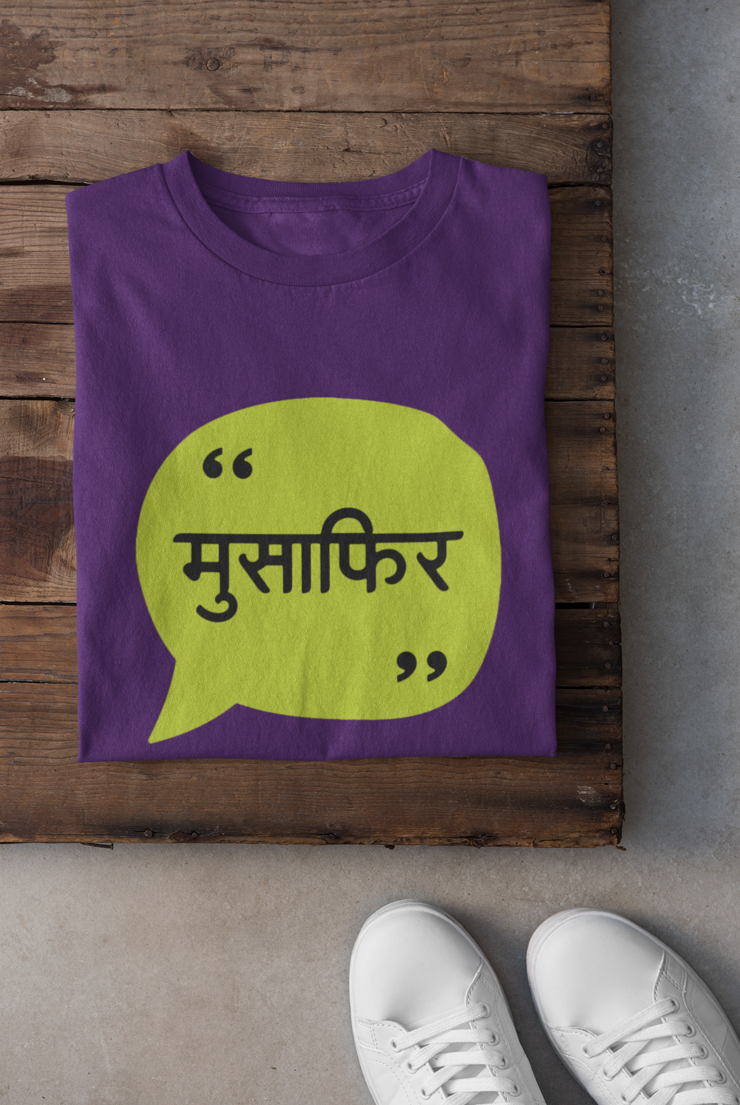 Musafir Women Half Sleeves T-shirt- FunkyTeesClub