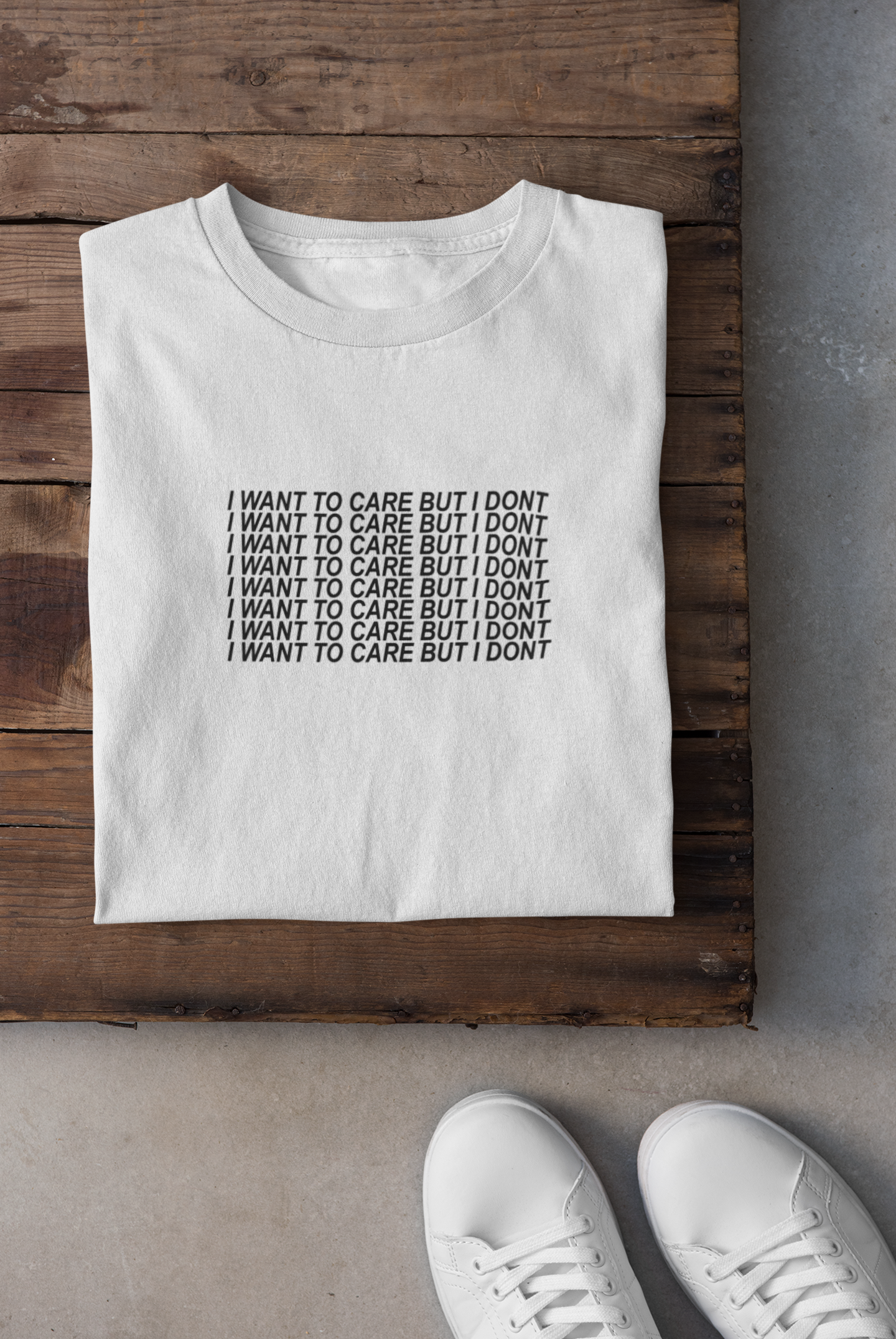 I Want To Care But I Dont Mens Half Sleeves T-shirt- FunkyTeesClub