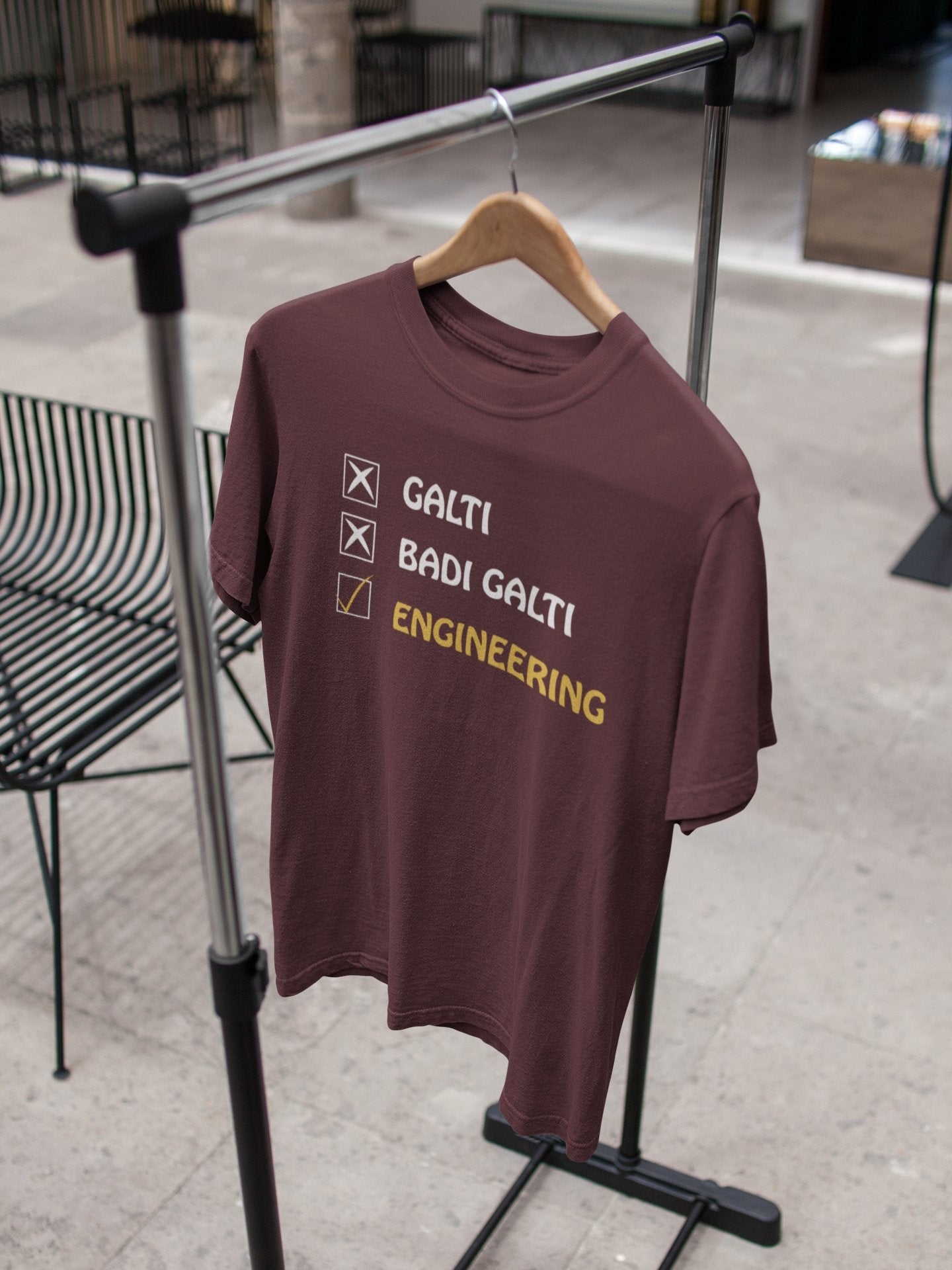 Galti Engineering Mens Half Sleeves T-shirt- FunkyTeesClub - Funky Tees Club