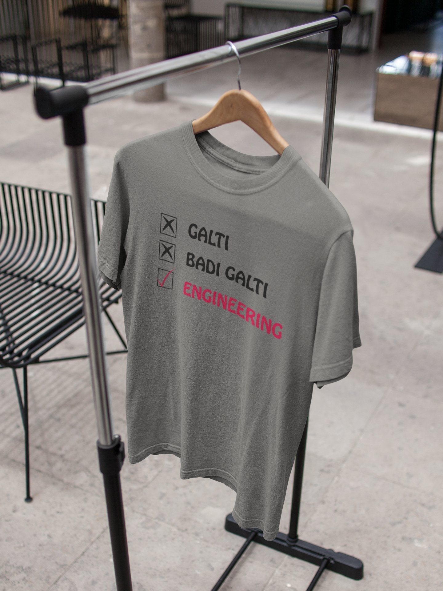 Galti Engineering Women Half Sleeves T-shirt- FunkyTeesClub - Funky Tees Club