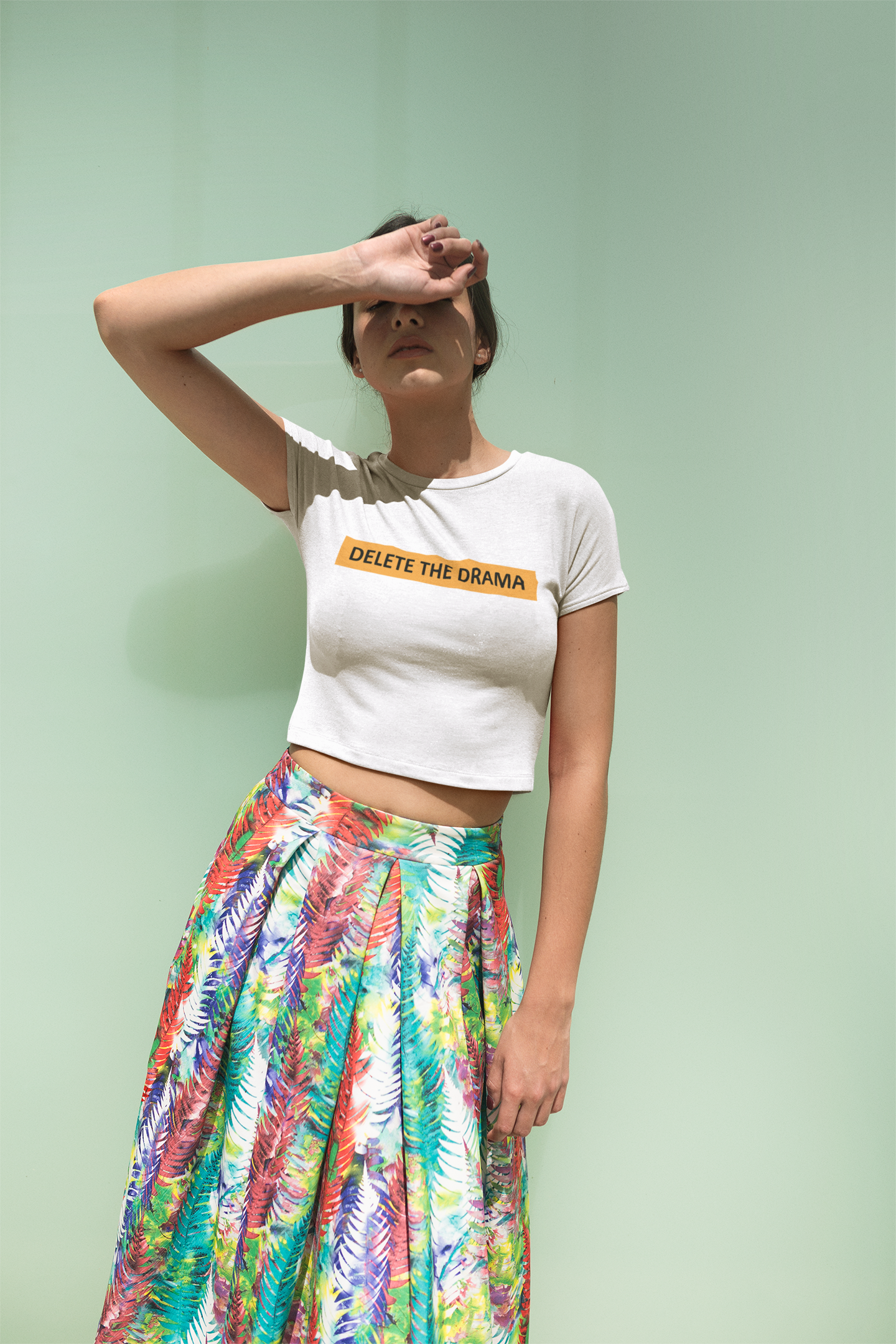 Delete The Drama Avneet Kaur Celebrity Crop Top- FunkyTeesClub