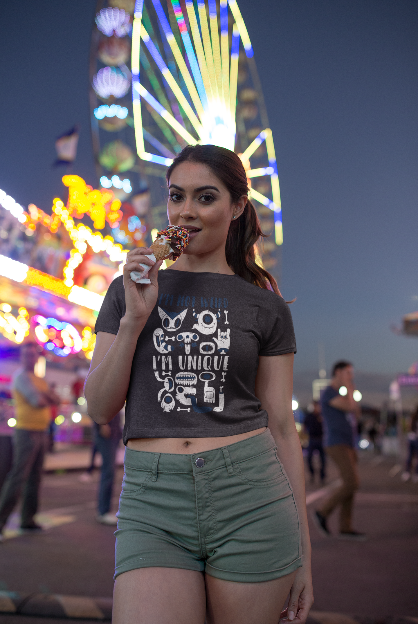 Monster Women Crop Top- FunkyTeesClub