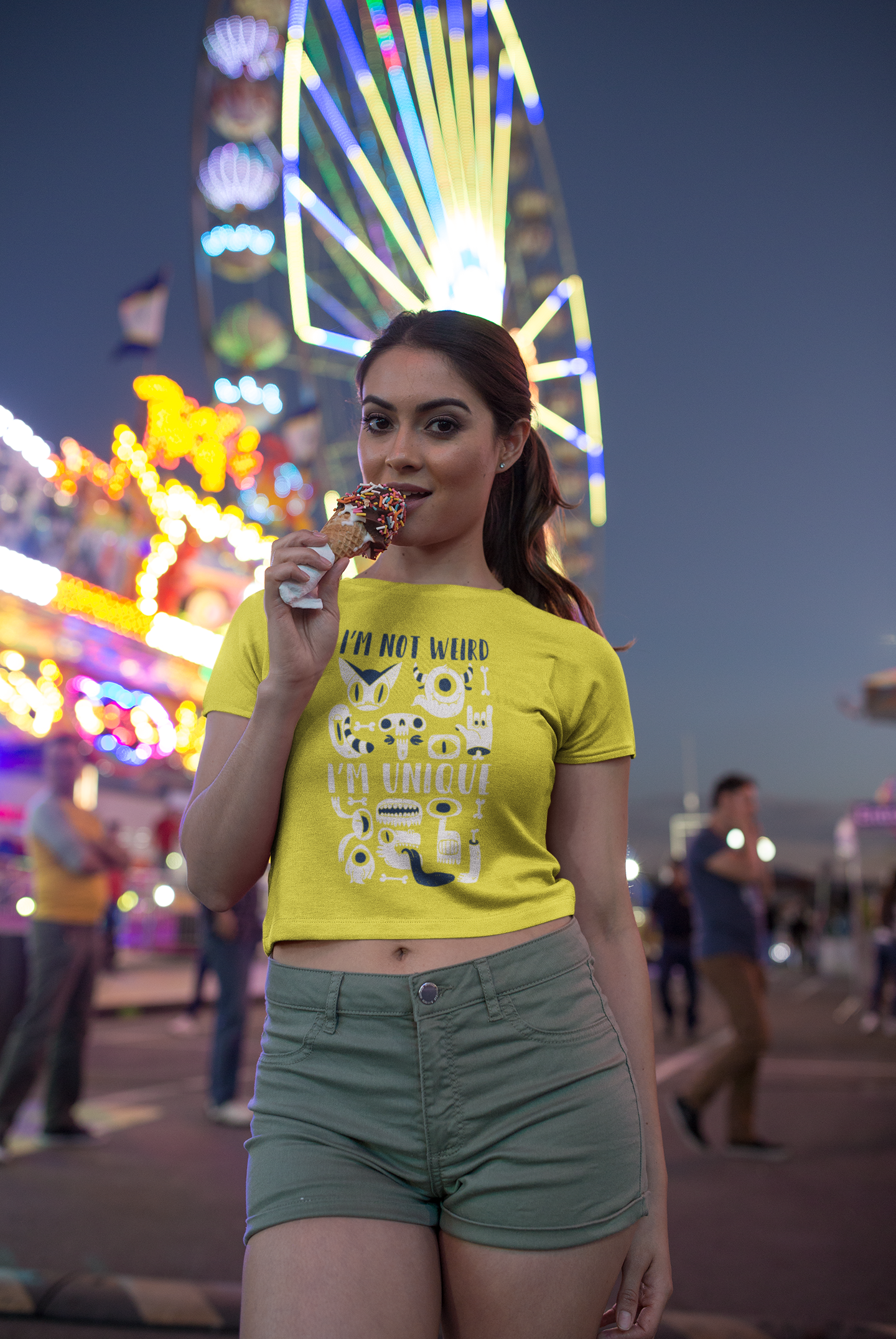 Monster Women Crop Top- FunkyTeesClub