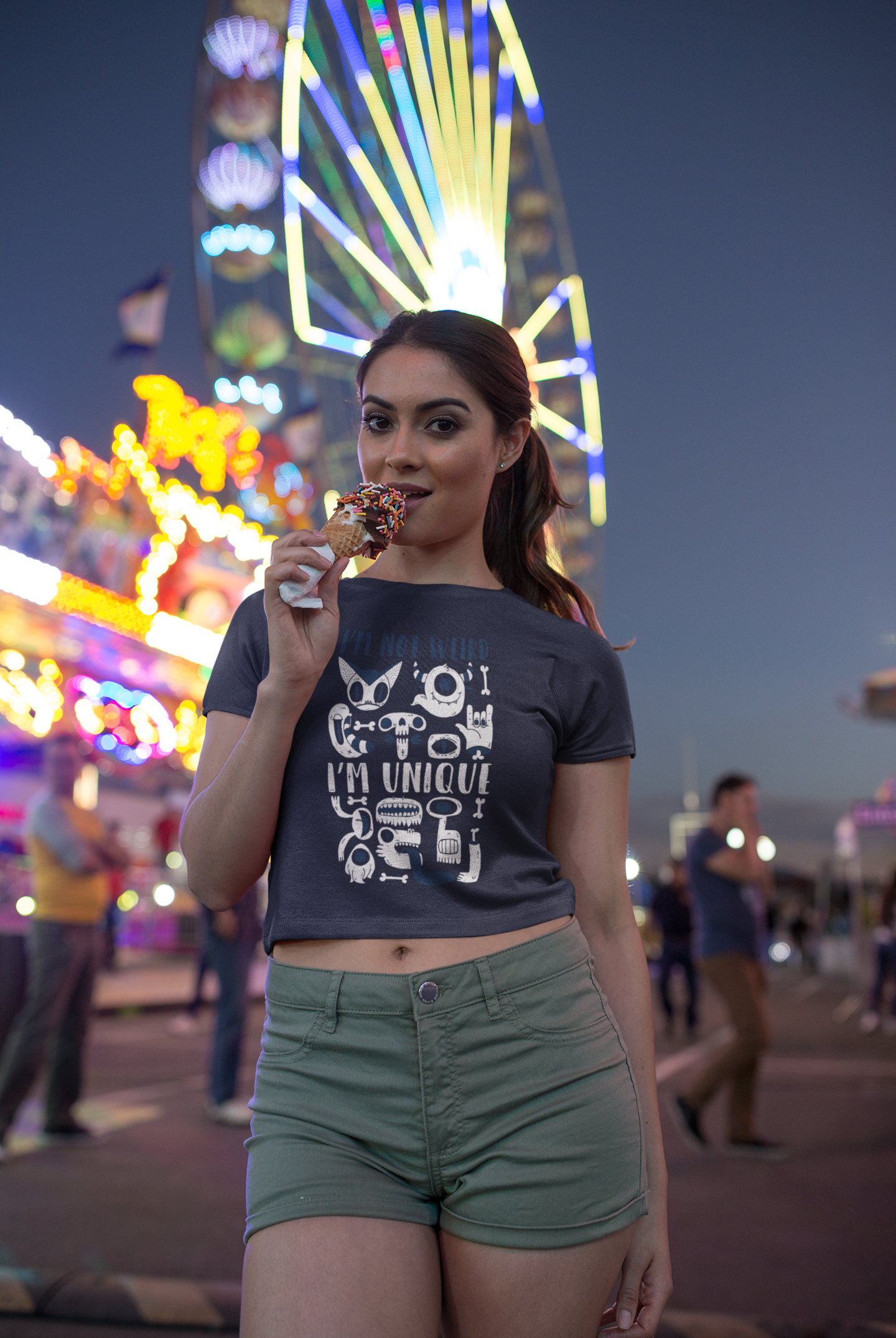 Monster Women Crop Top- FunkyTeesClub
