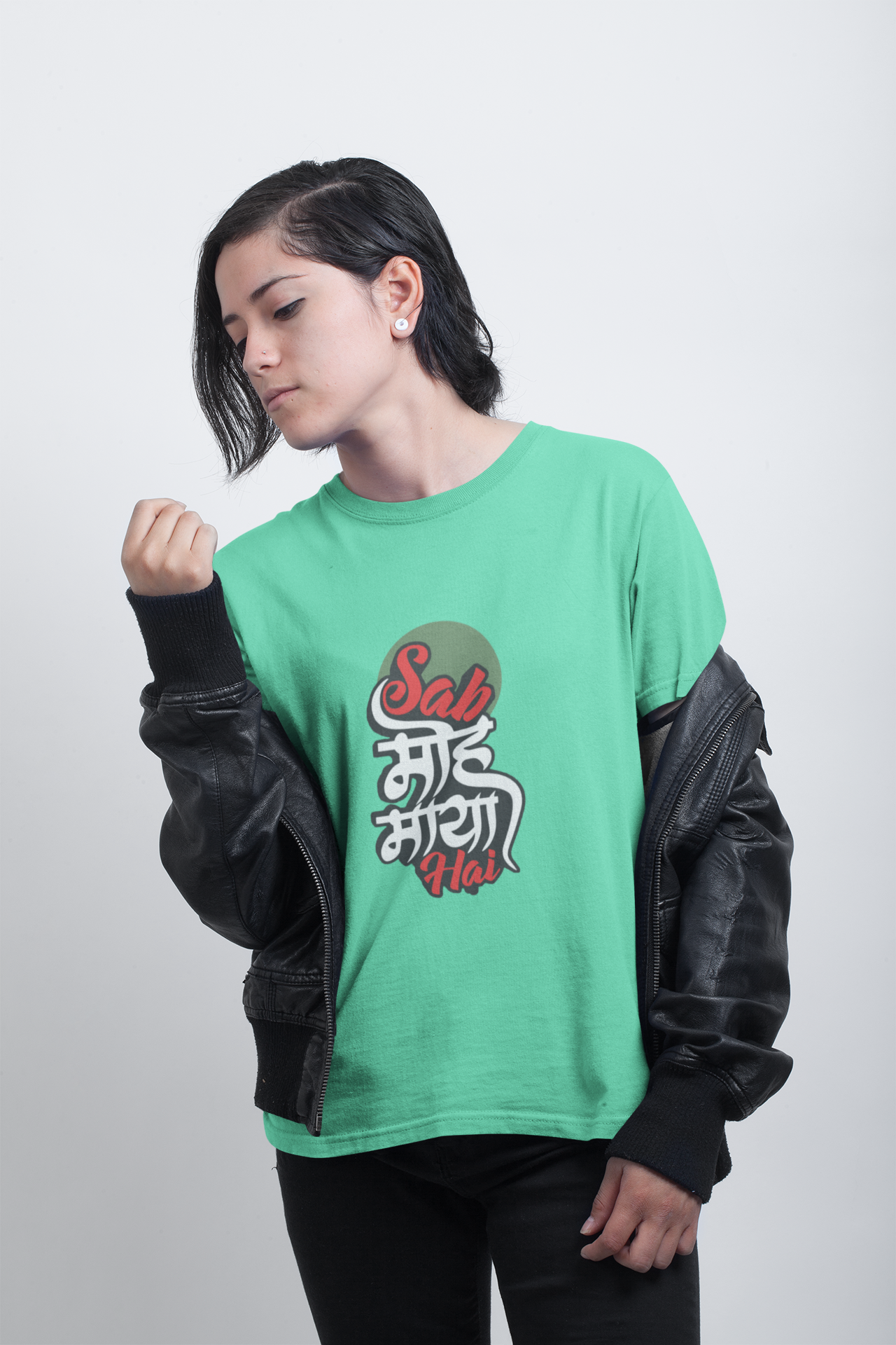 Sab Moh Maaya Desi Women Half Sleeves T-shirt- FunkyTeesClub