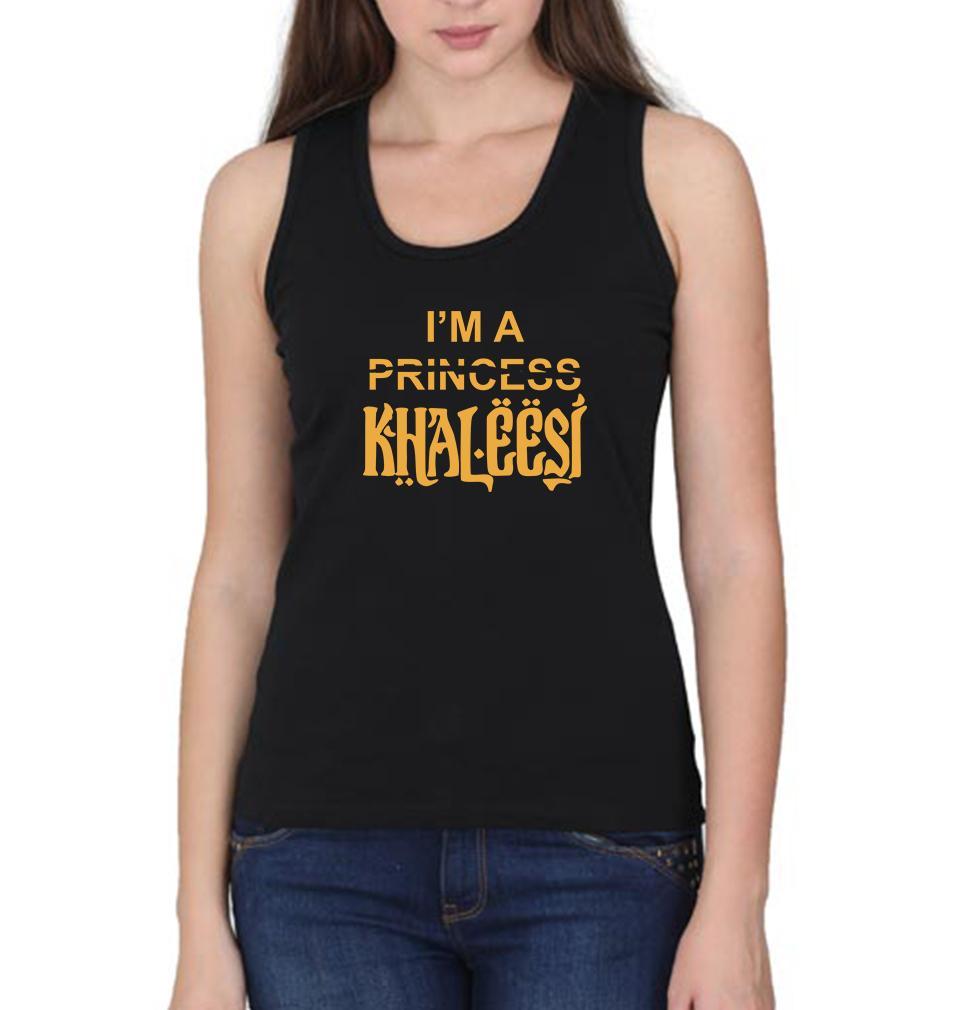 GOT Game Of Thrones I'M Khaleesi Women Tank Top-FunkyTeesClub - FunkyTeesClub
