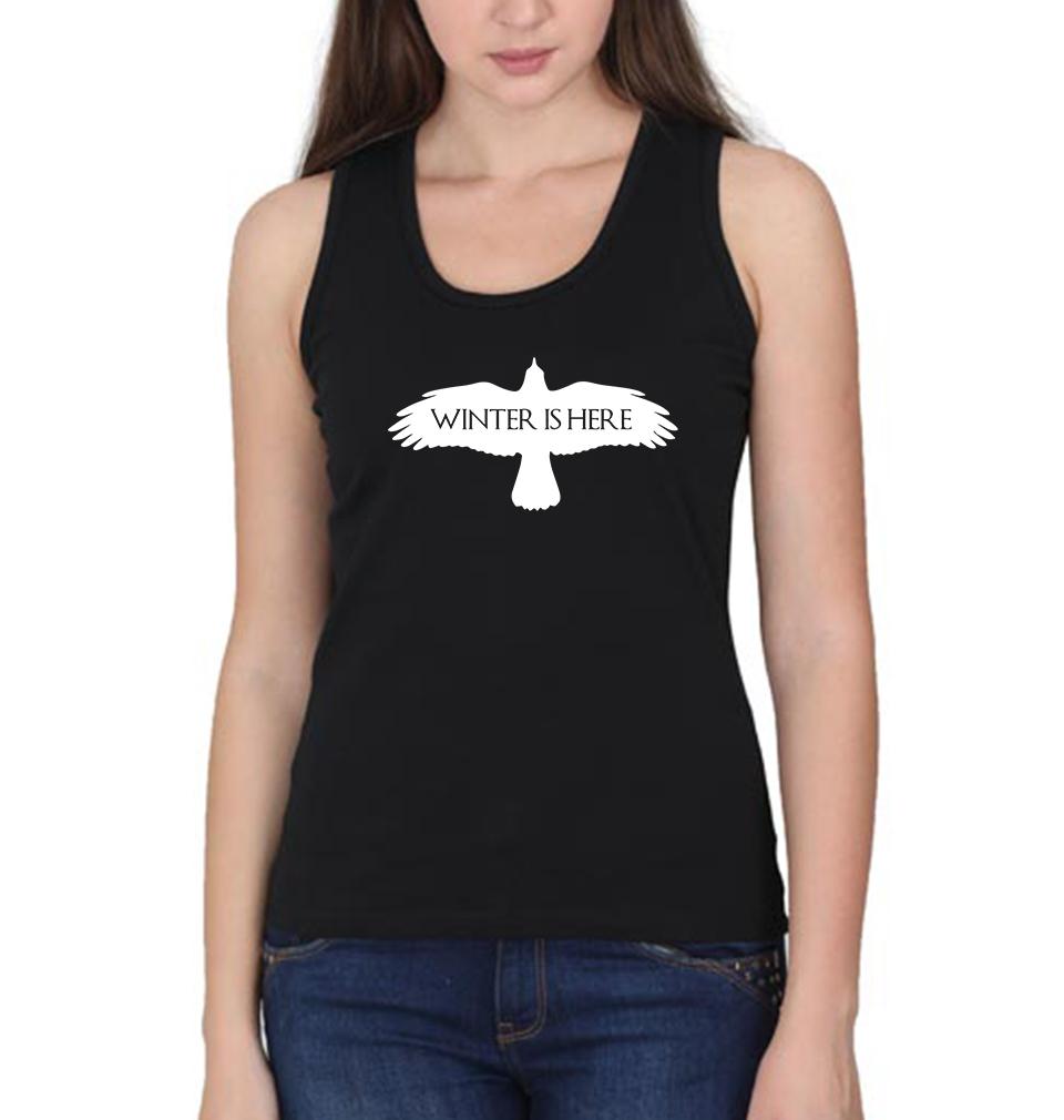 GOT Game Of Thrones Winter Is Here Women Tank Top-FunkyTeesClub - FunkyTeesClub