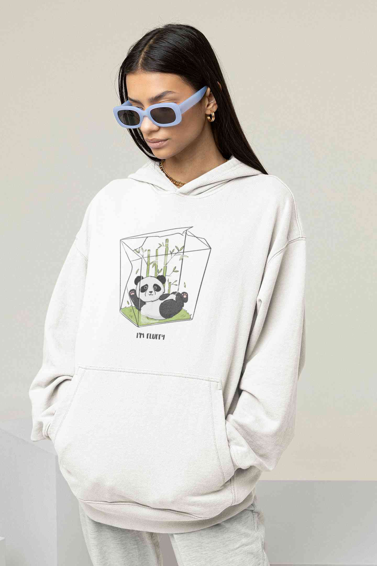 I Am Fluffy Hoodies for Women-FunkyTeesClub