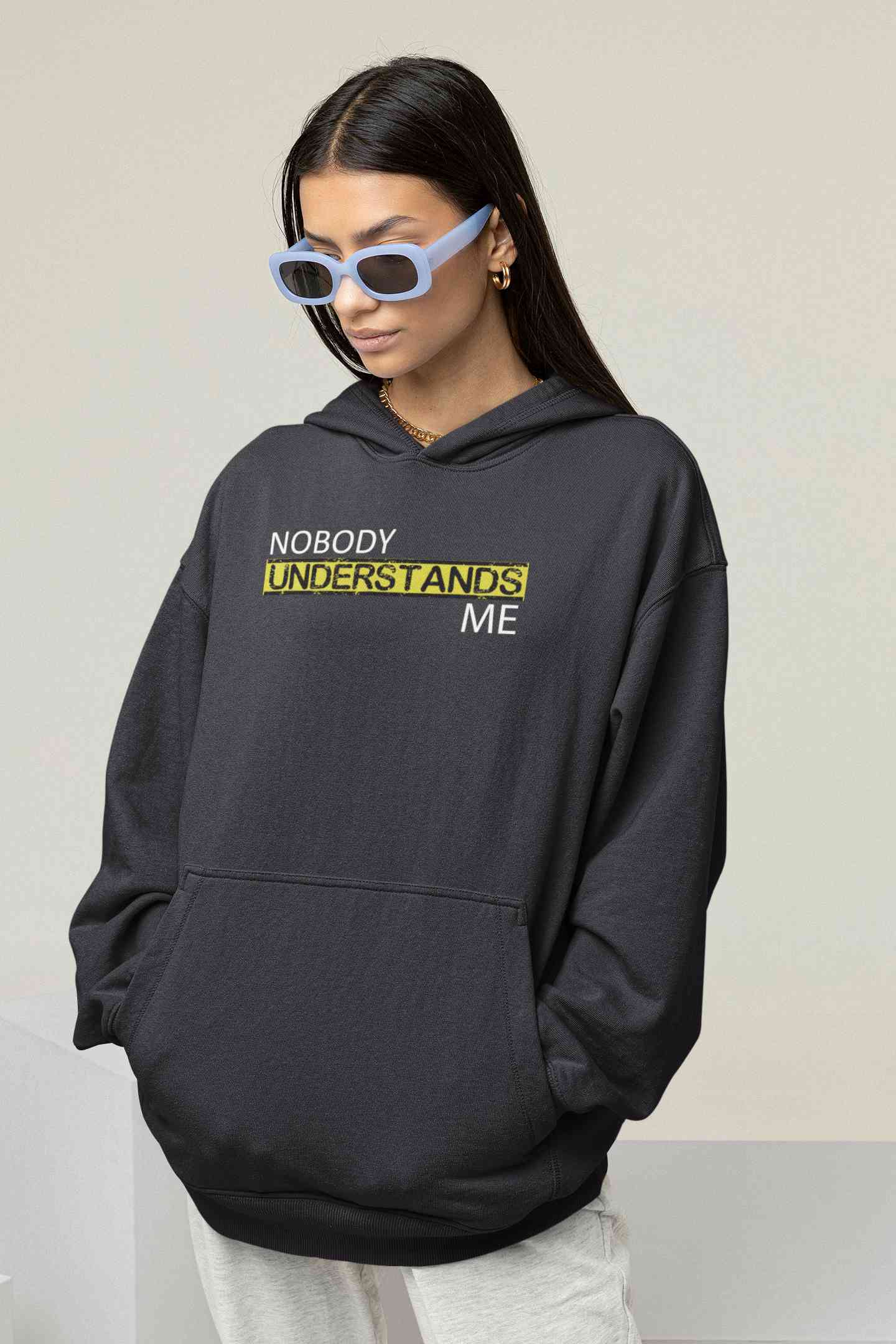 Nobody Understands Me Hoodies for Women-FunkyTeesClub