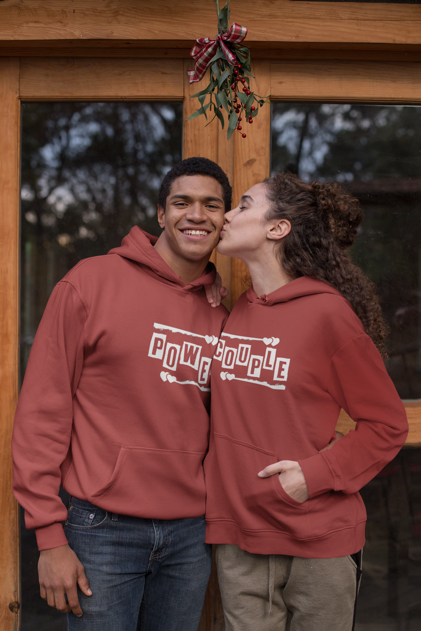 Power Couple Hoodie-FunkyTeesClub