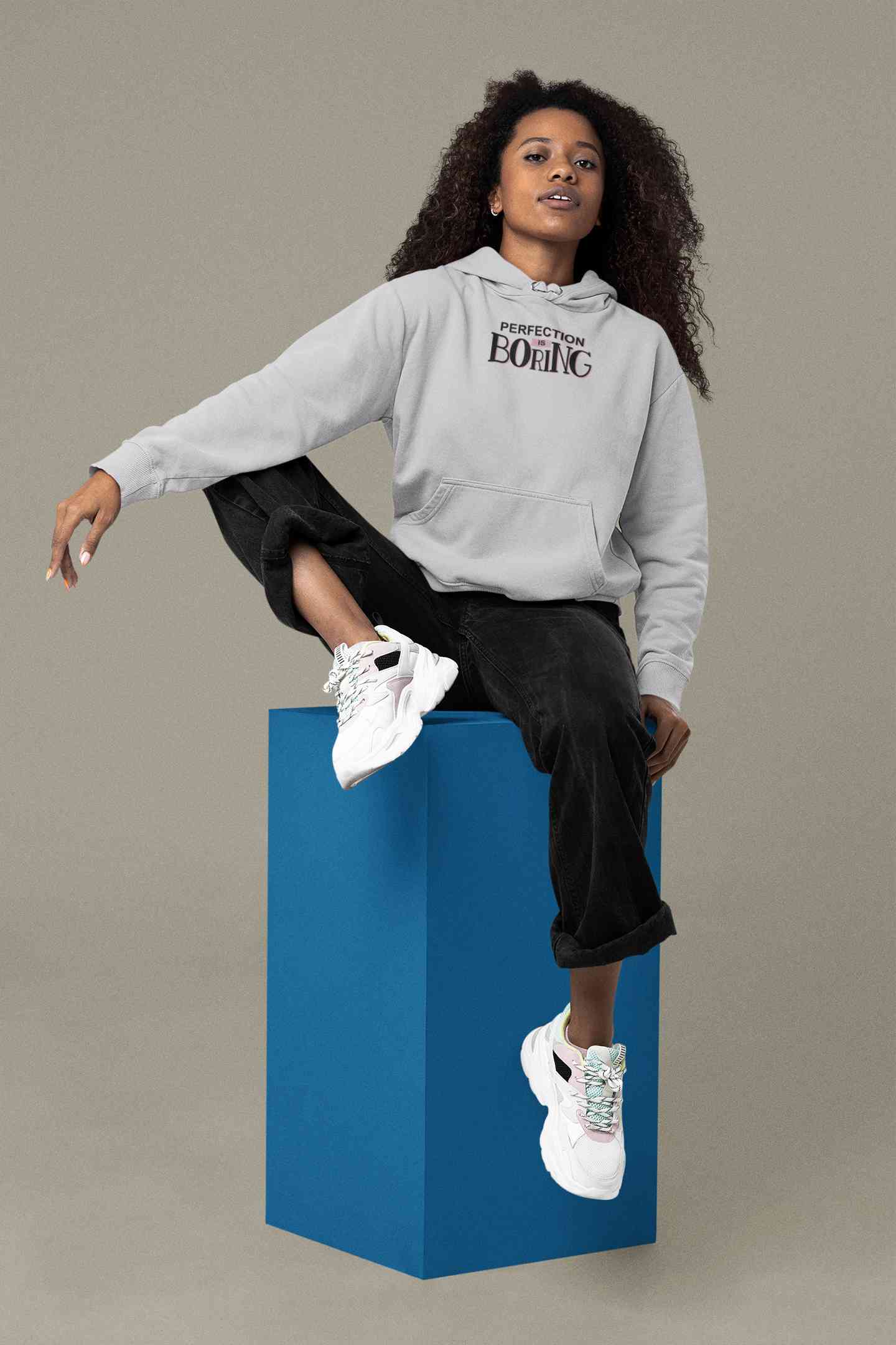 Perfection Is Boring Hoodies for Women-FunkyTeesClub