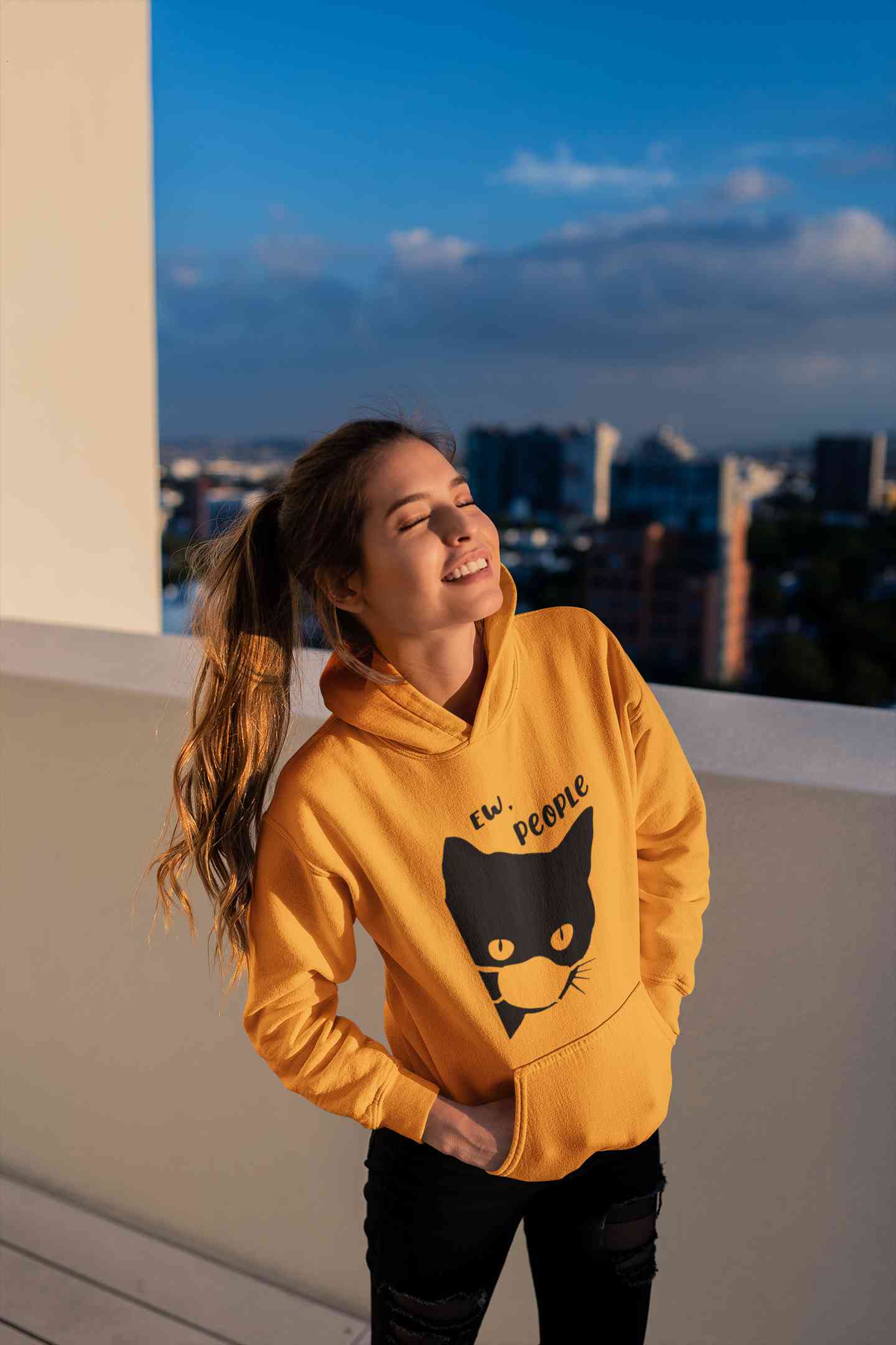 Ew People Hoodies for Women-FunkyTeesClub
