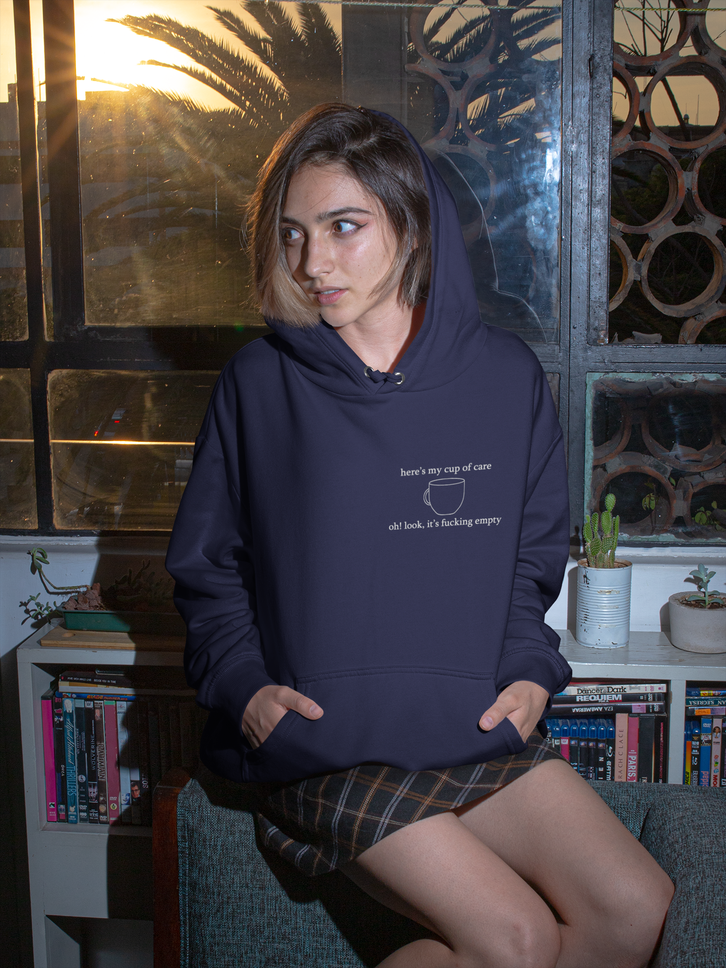 Here Is My Cup Of Care Hoodies for Women-FunkyTeesClub