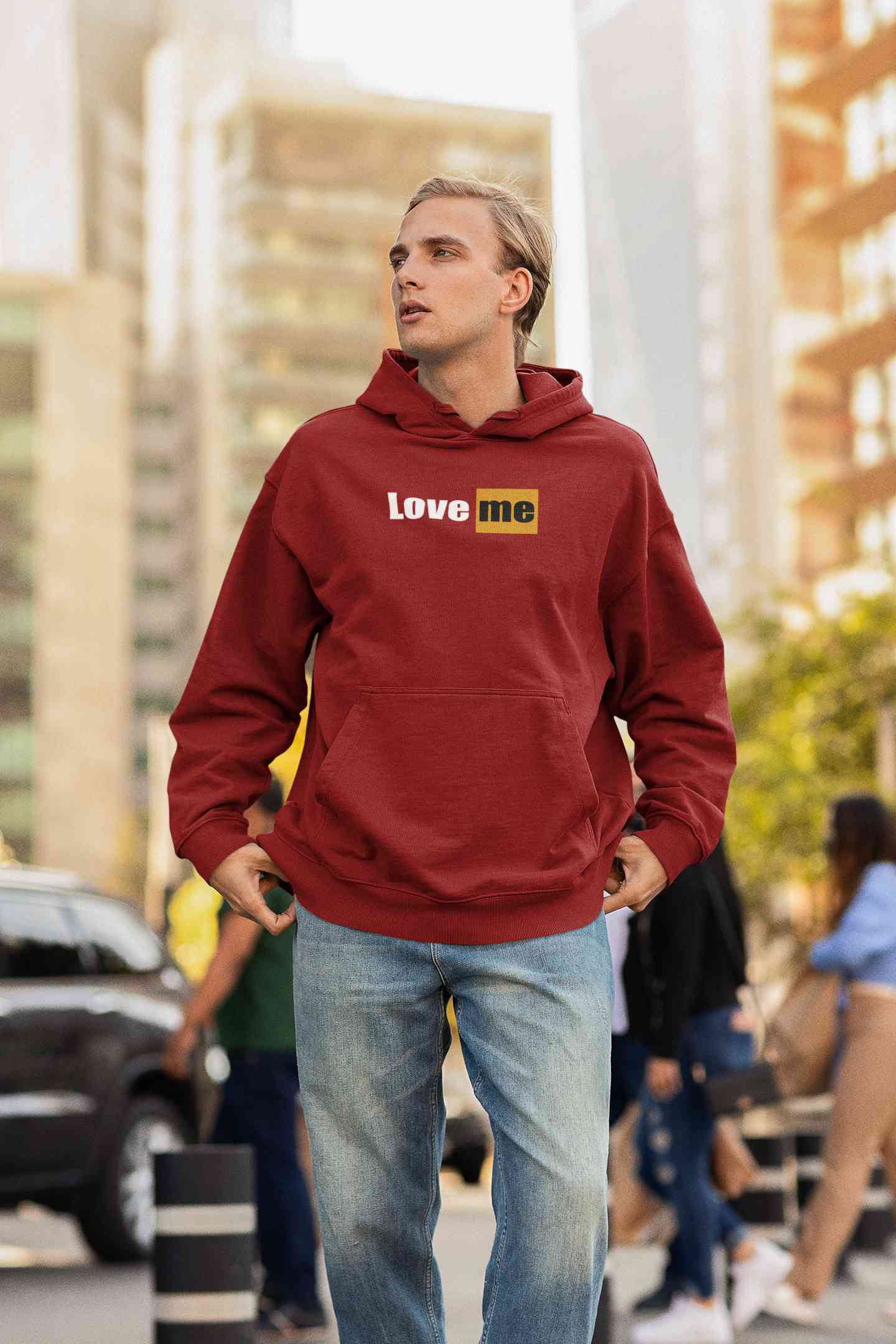 Love Me Minimals Men Hoodies-FunkyTeesClub