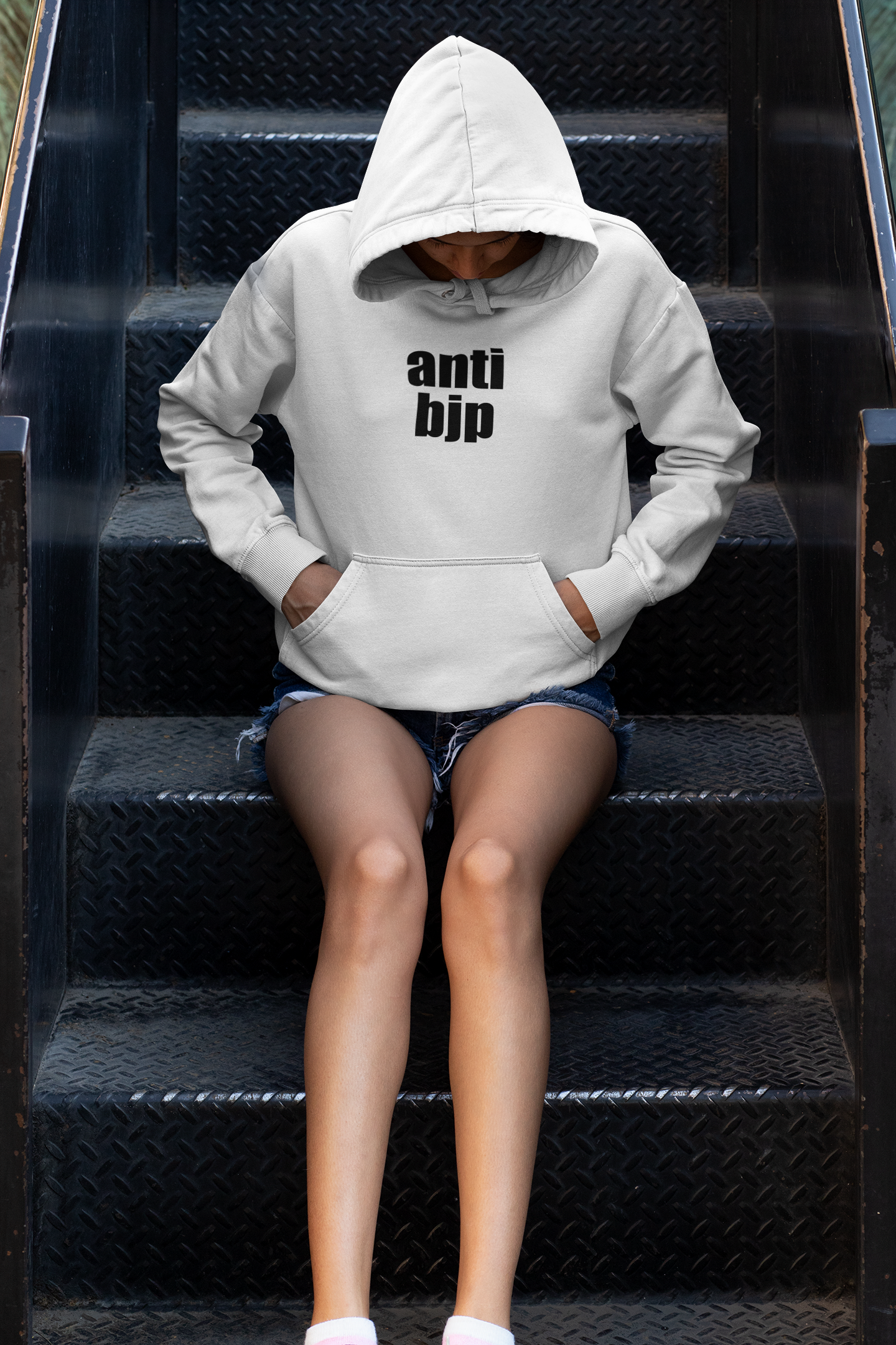 Anti Bjp Anti Government Hoodies for Women-FunkyTeesClub