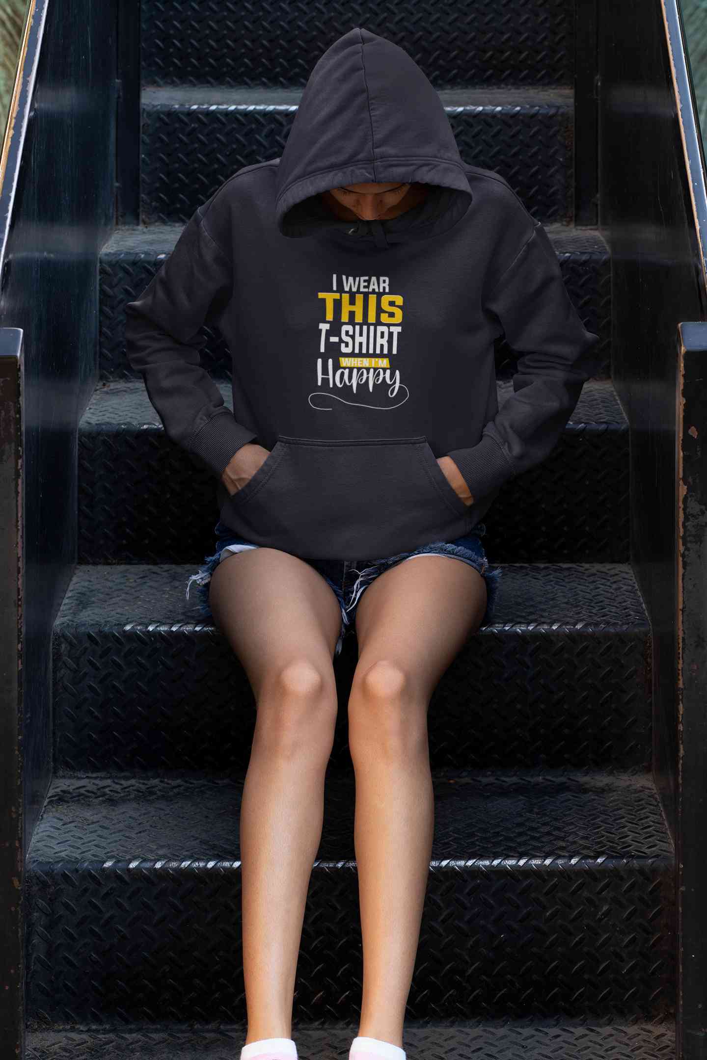 Happy Hoodies for Women-FunkyTeesClub