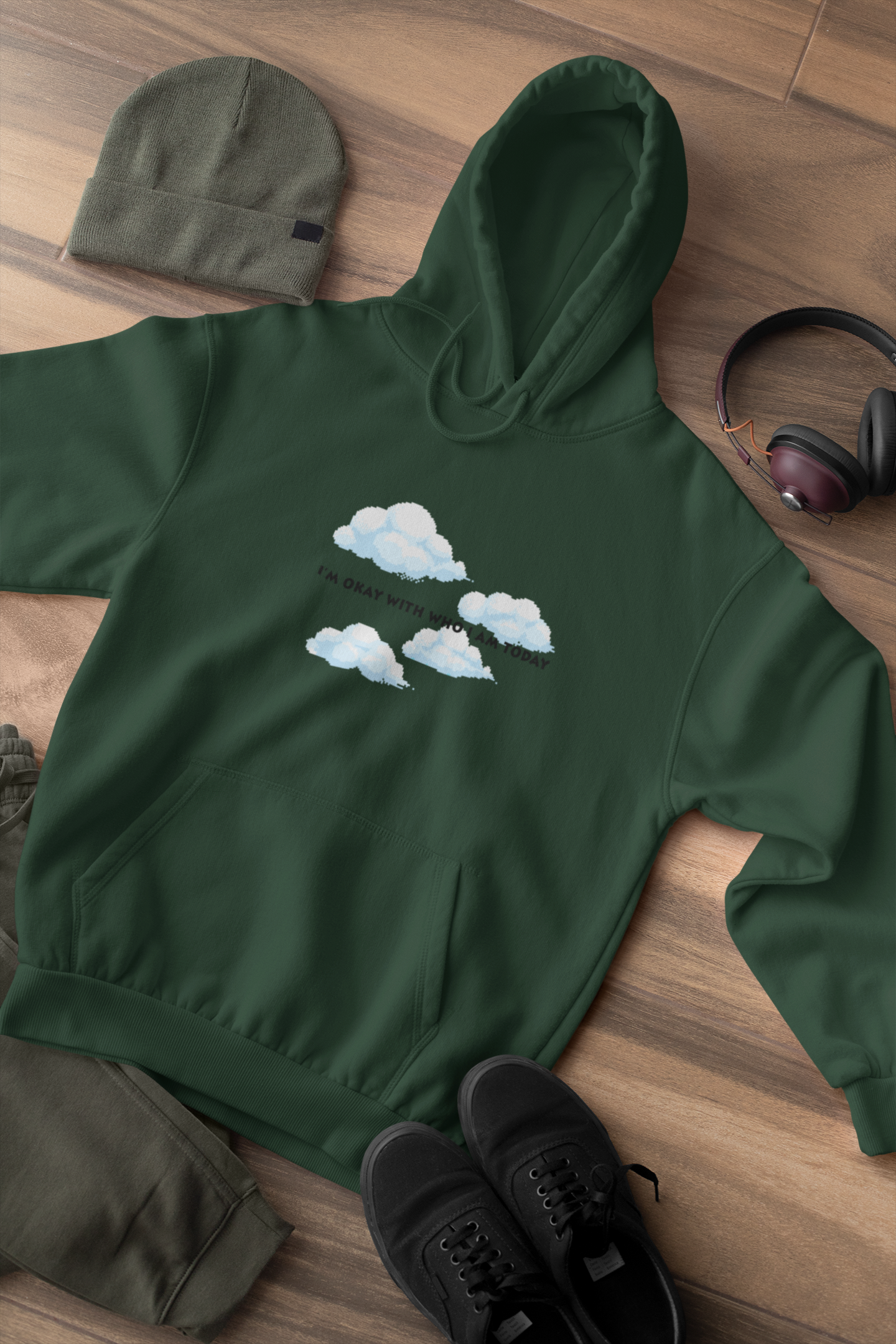 Its Okay Who I Am Today Hoodies for Women-FunkyTeesClub