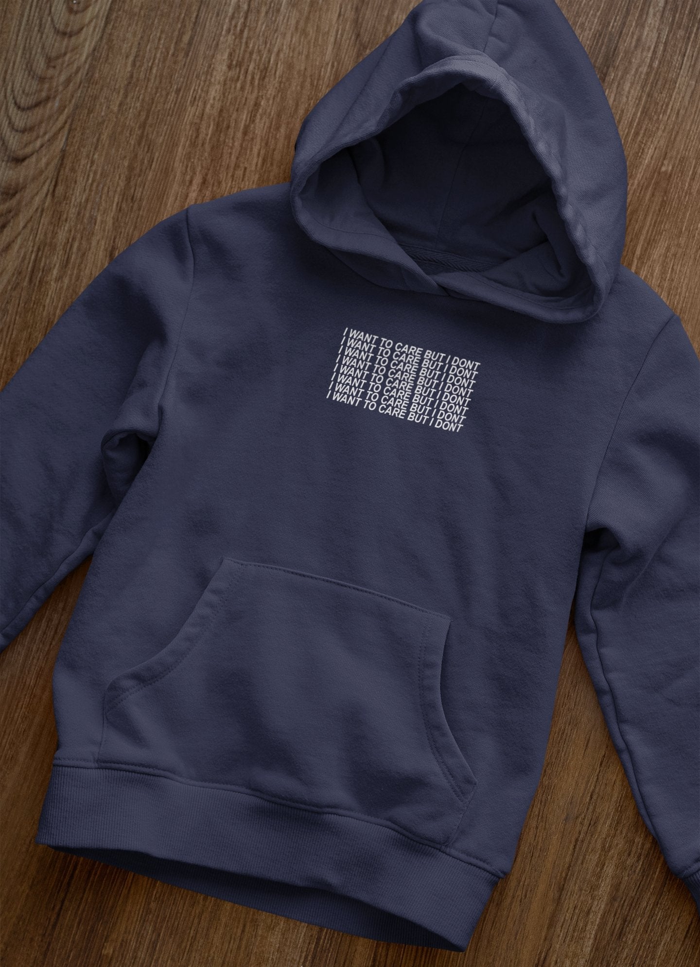 I Want To Care But I Dont Hoodies for Women-FunkyTeesClub - Funky Tees Club