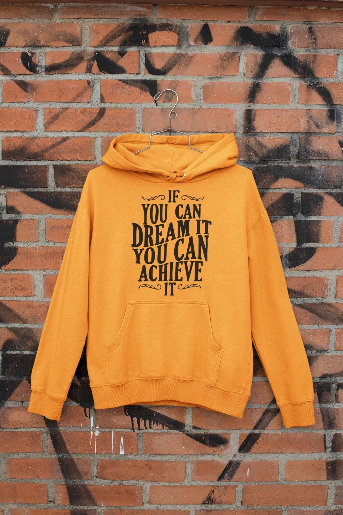 If You Can Dream It Typography Men Hoodies-FunkyTeesClub - Funky Tees Club