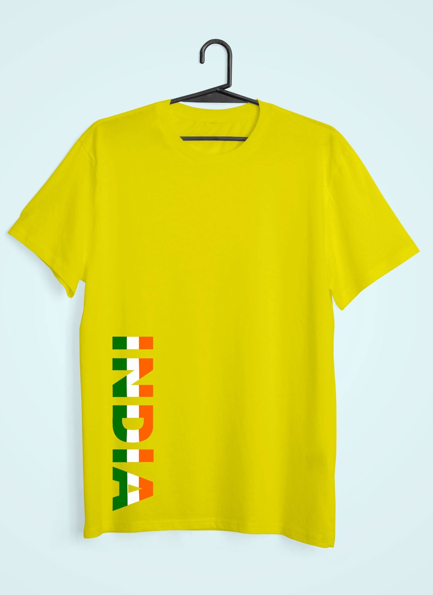 India Typography Mens Half Sleeves T-shirt- FunkyTeesClub - Funky Tees Club