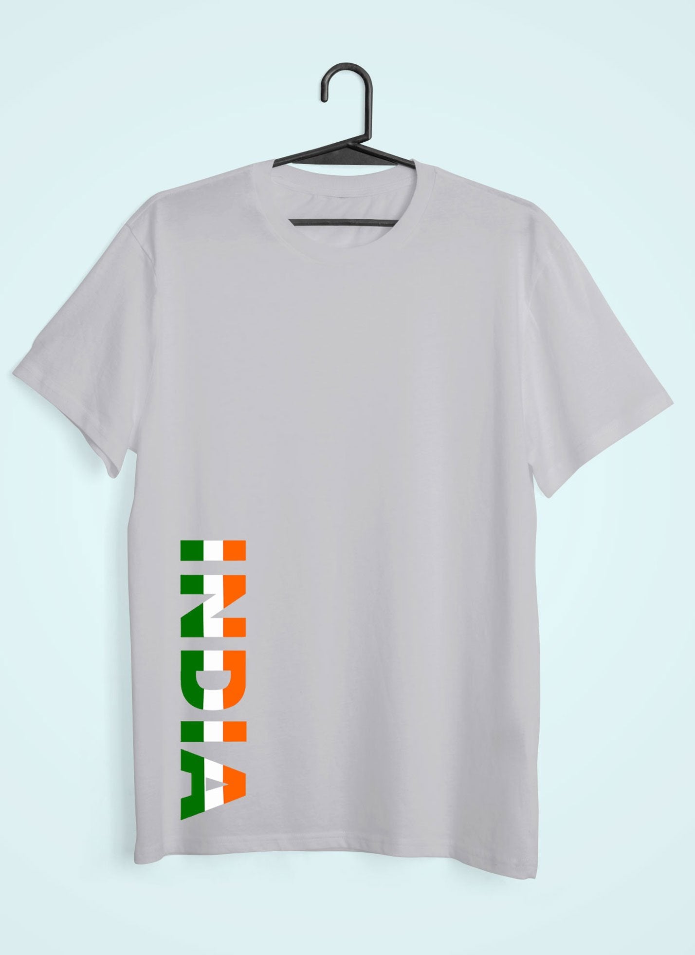India Typography Mens Half Sleeves T-shirt- FunkyTeesClub - Funky Tees Club