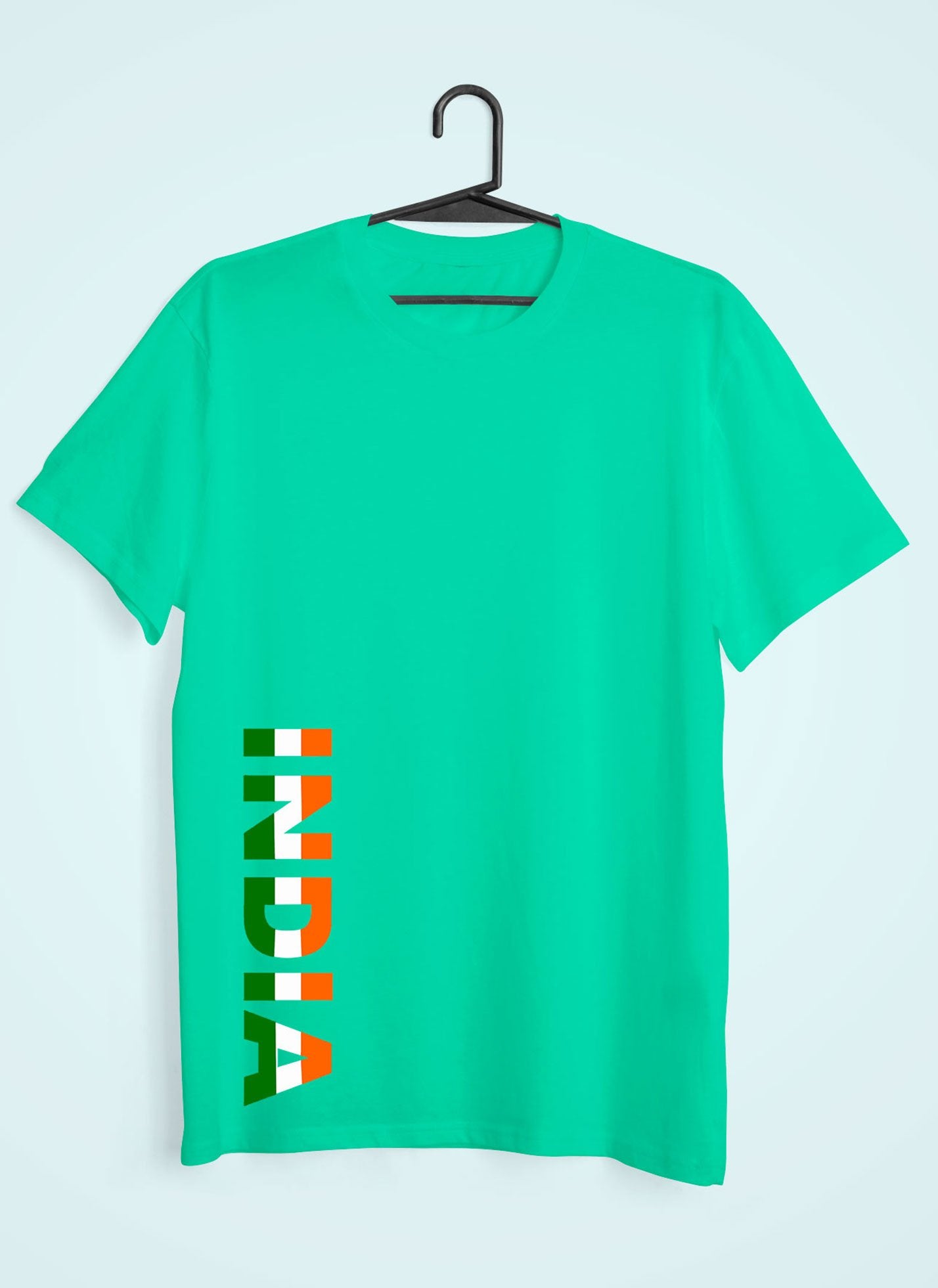 India Typography Mens Half Sleeves T-shirt- FunkyTeesClub - Funky Tees Club