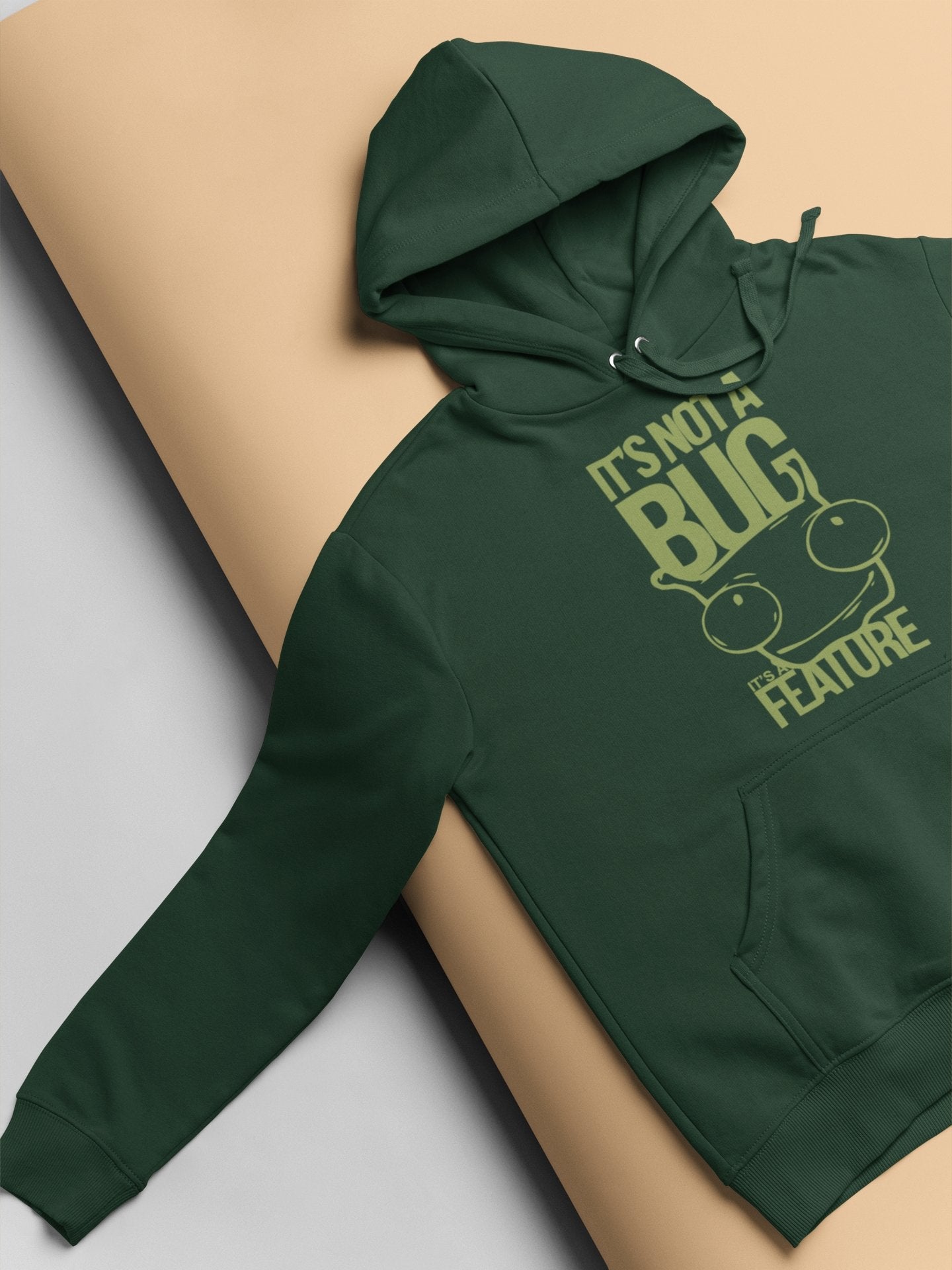 Its Not A Bug Typography Hoodies for Women-FunkyTeesClub - Funky Tees Club