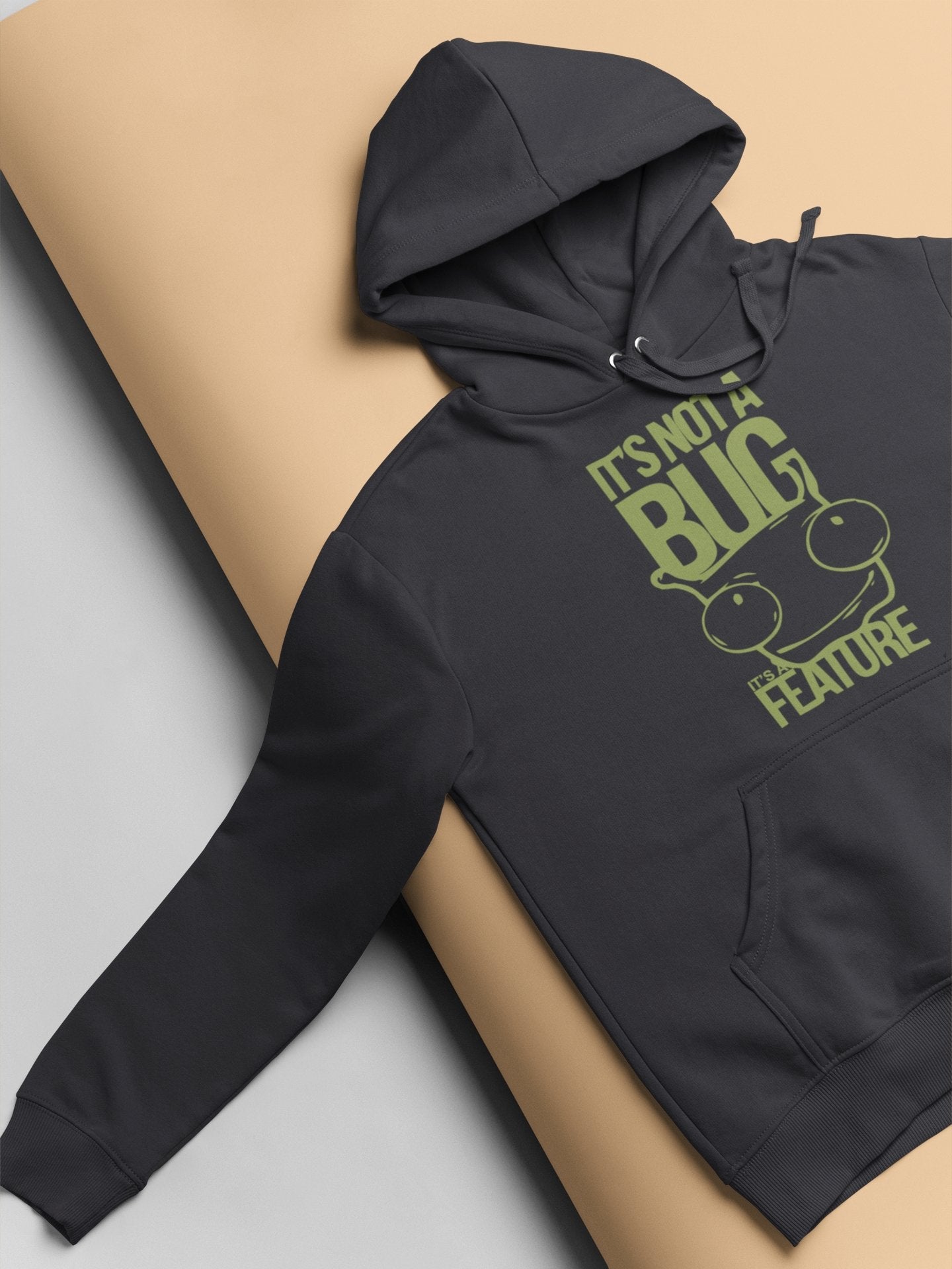 Its Not A Bug Typography Men Hoodies-FunkyTeesClub - Funky Tees Club