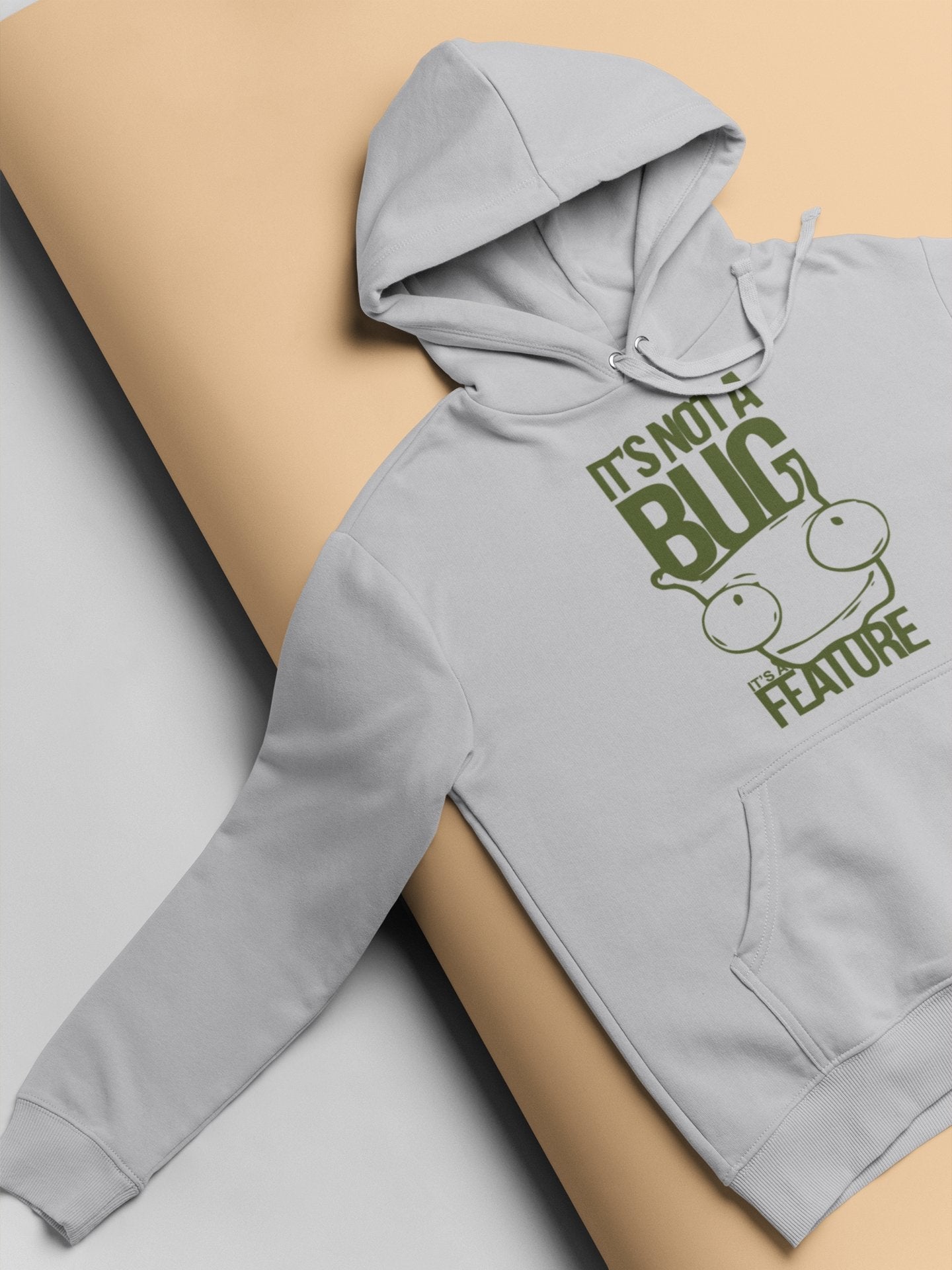 Its Not A Bug Typography Men Hoodies-FunkyTeesClub - Funky Tees Club