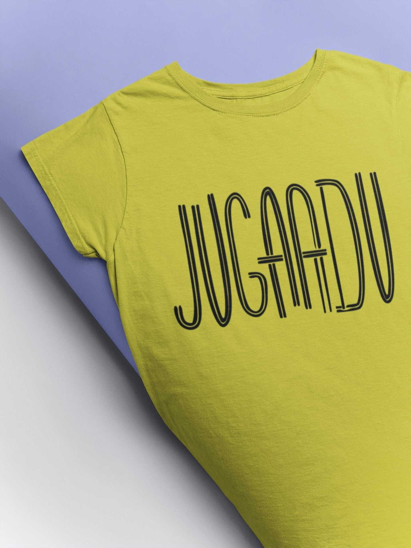 Jugaadu Desi Women Half Sleeves T-shirt- FunkyTeesClub - Funky Tees Club