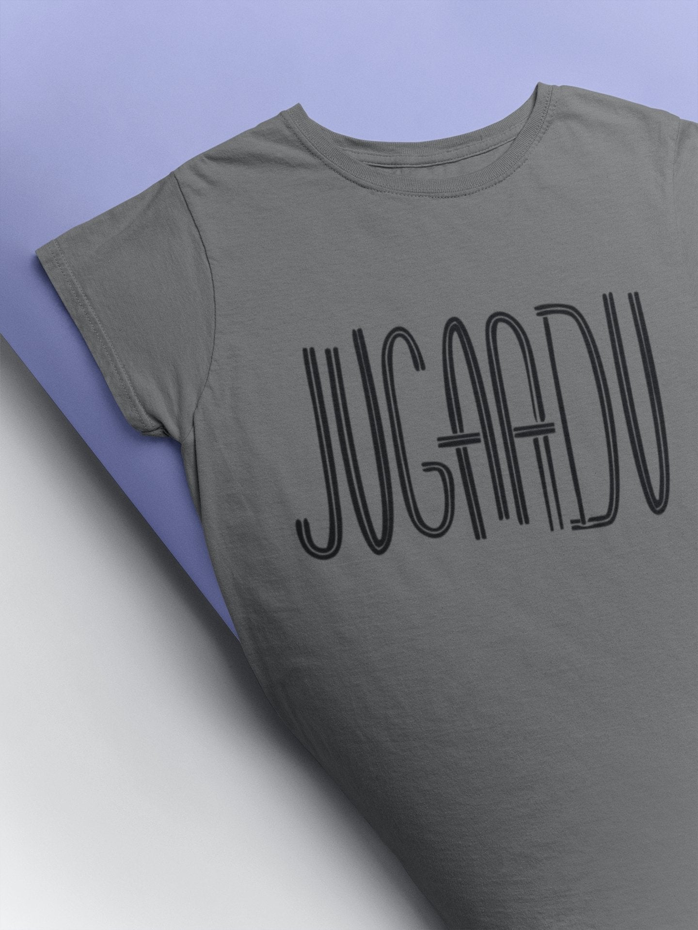 Jugaadu Desi Women Half Sleeves T-shirt- FunkyTeesClub - Funky Tees Club