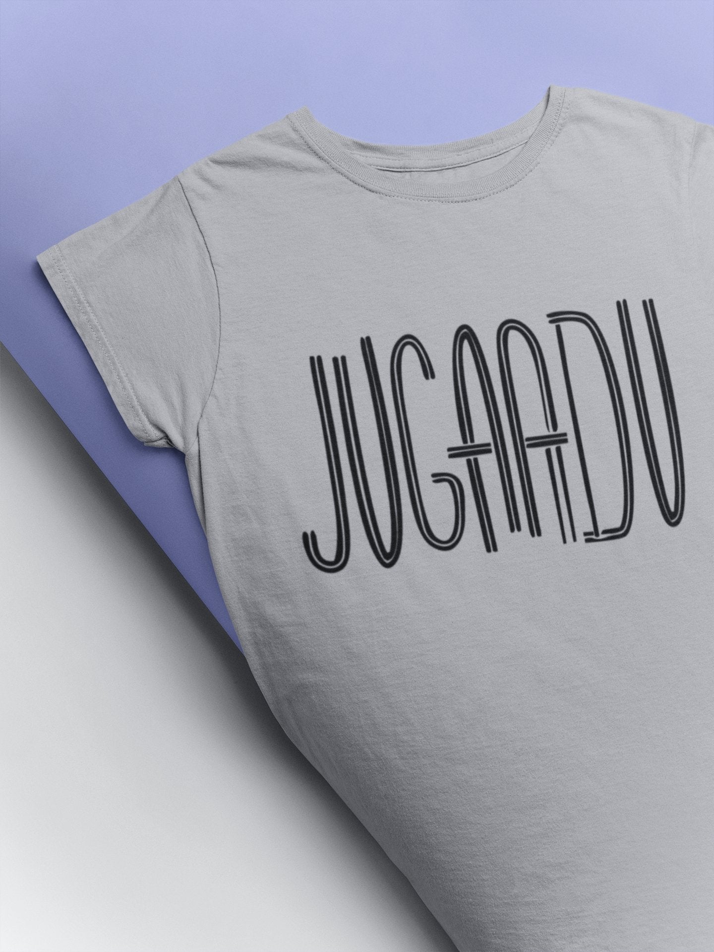 Jugaadu Desi Women Half Sleeves T-shirt- FunkyTeesClub - Funky Tees Club