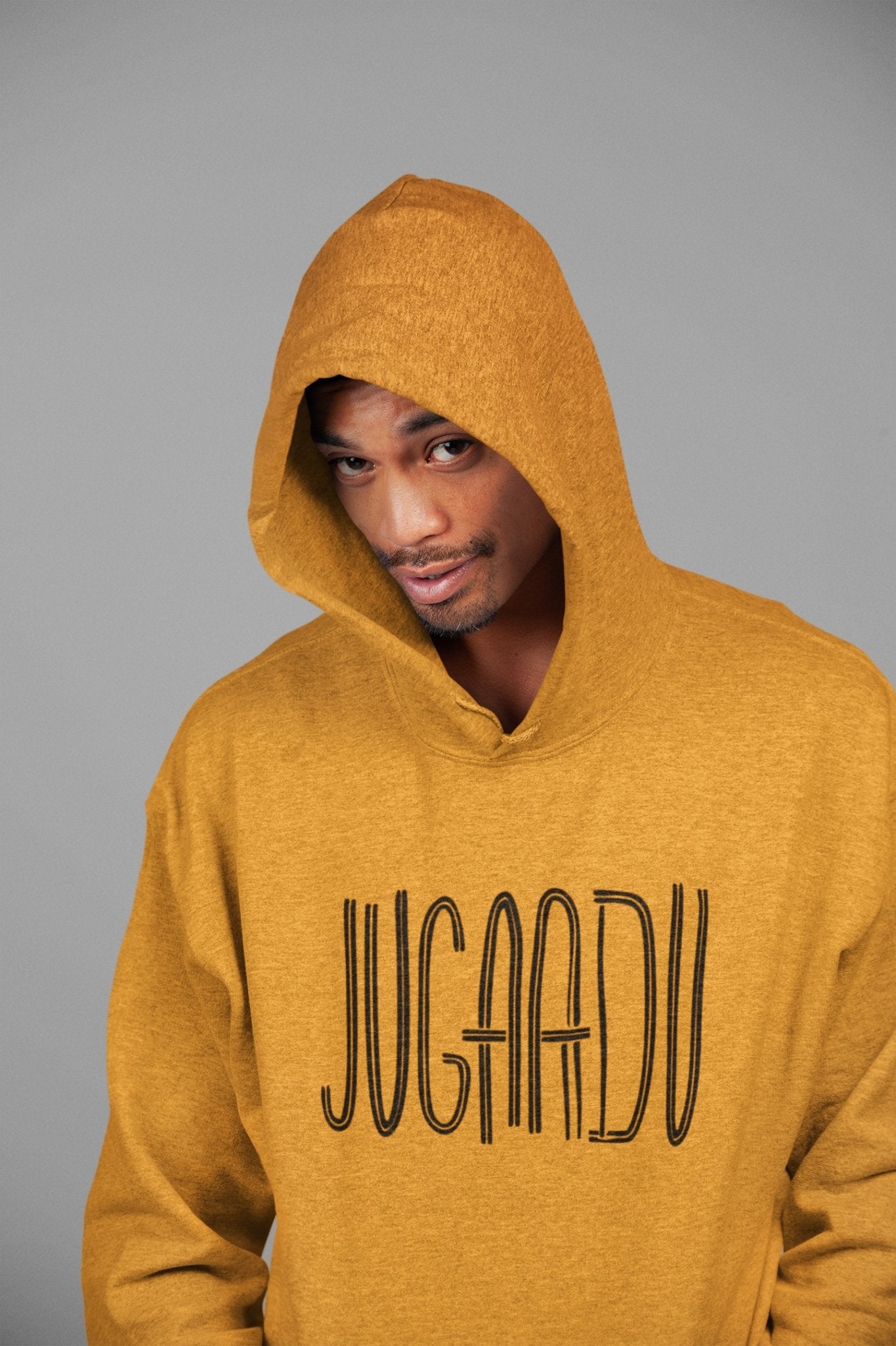 Jugadu Desi Men Hoodies-FunkyTeesClub - Funky Tees Club