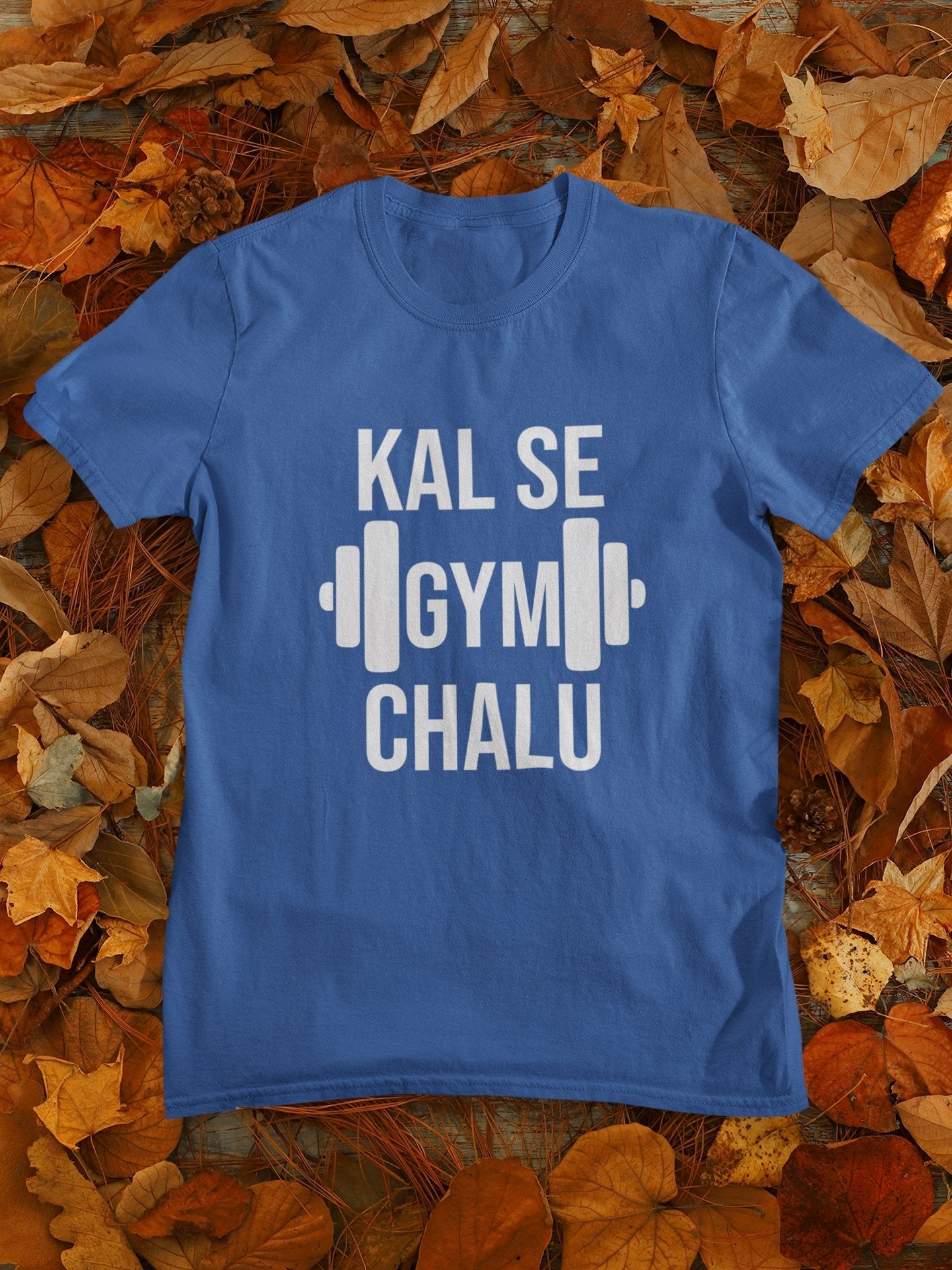 Kal Se Gym And Workout Mens Half Sleeves T-shirt- FunkyTeesClub - Funky Tees Club