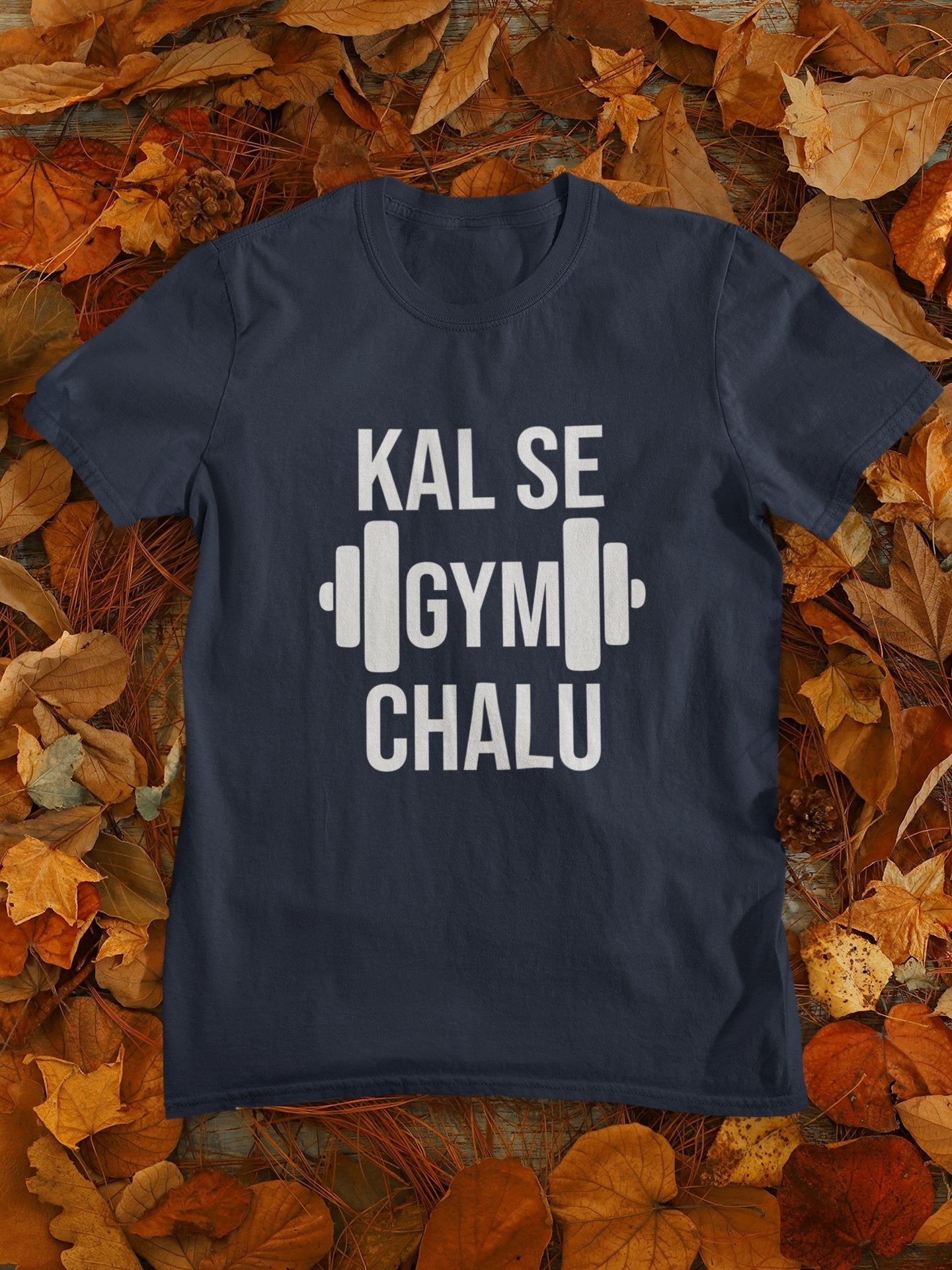 Kal Se Gym And Workout Mens Half Sleeves T-shirt- FunkyTeesClub - Funky Tees Club