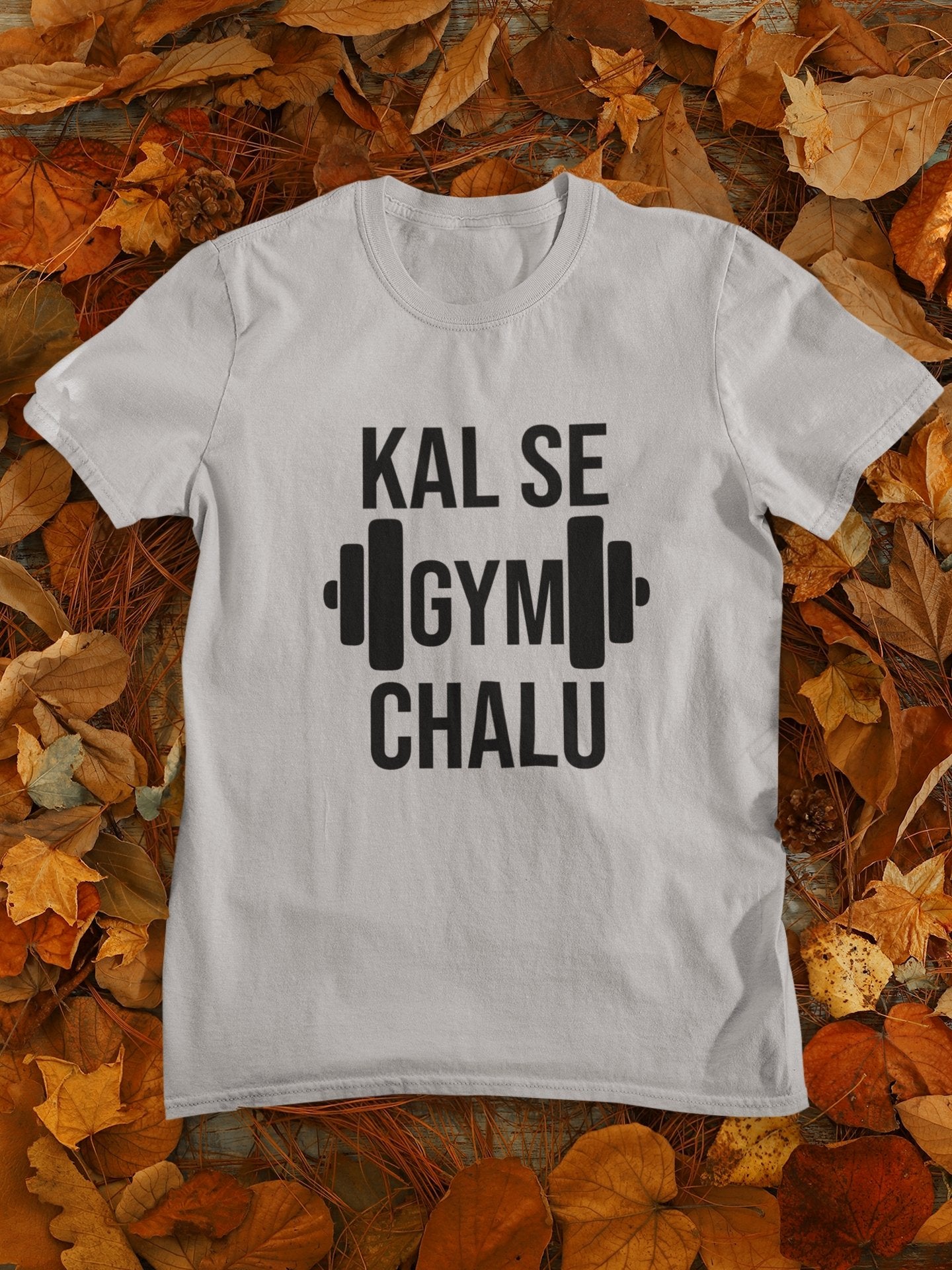 Kal Se Gym And Workout Mens Half Sleeves T-shirt- FunkyTeesClub - Funky Tees Club