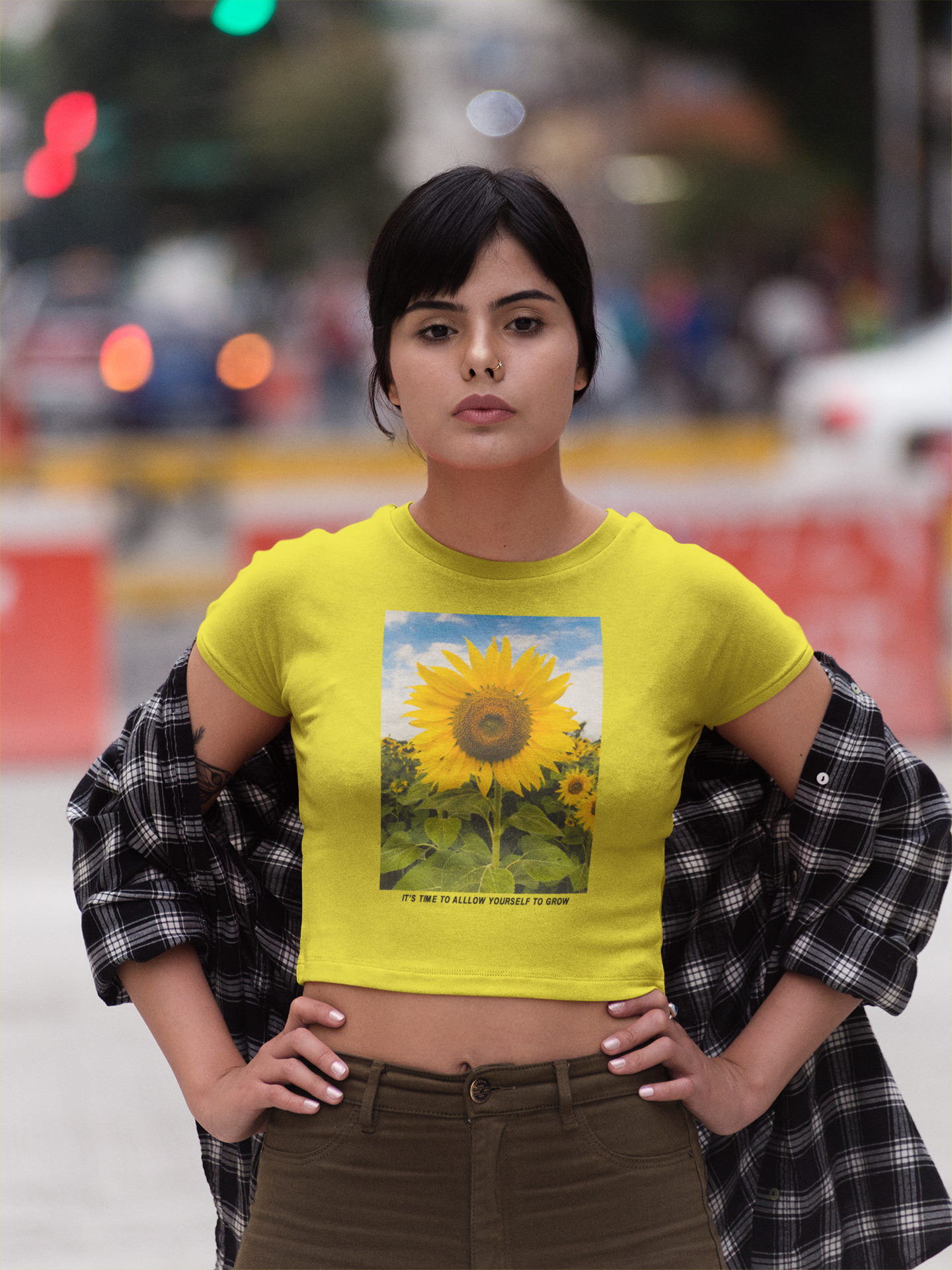 Its A Time Minimals Women Crop Top- FunkyTeesClub