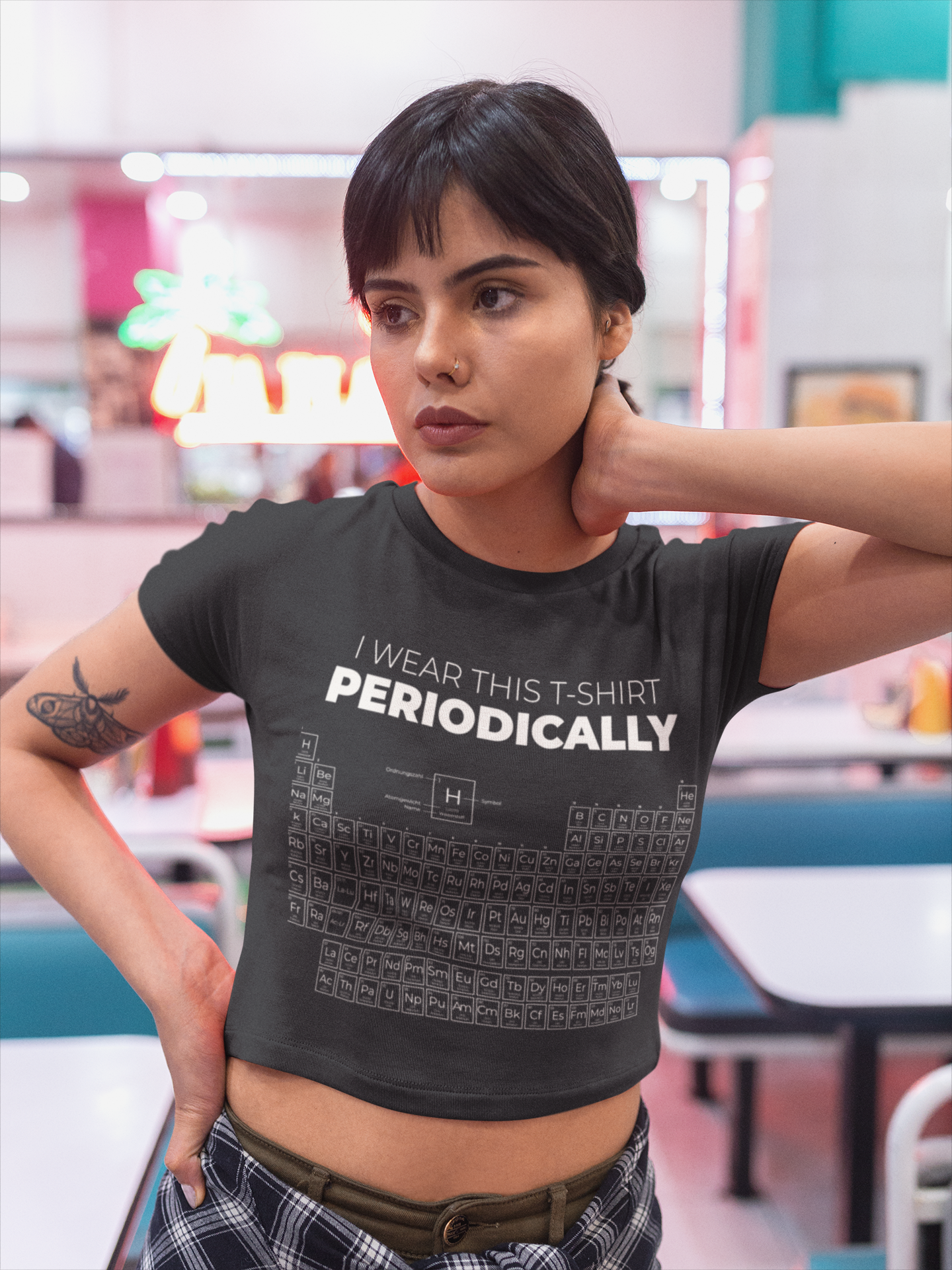 Periodic Table Women Crop Top- FunkyTeesClub
