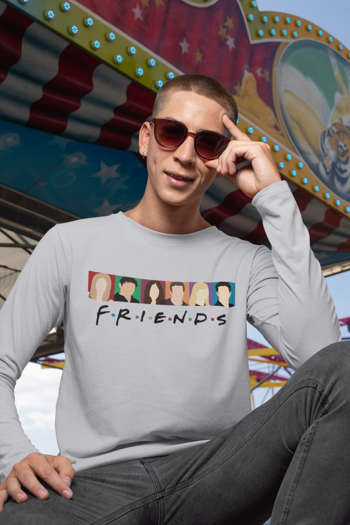 F.R.I.E.N.D.S. Friends Web Series Full Sleeves T-Shirt For Men-FunkyTeesClub