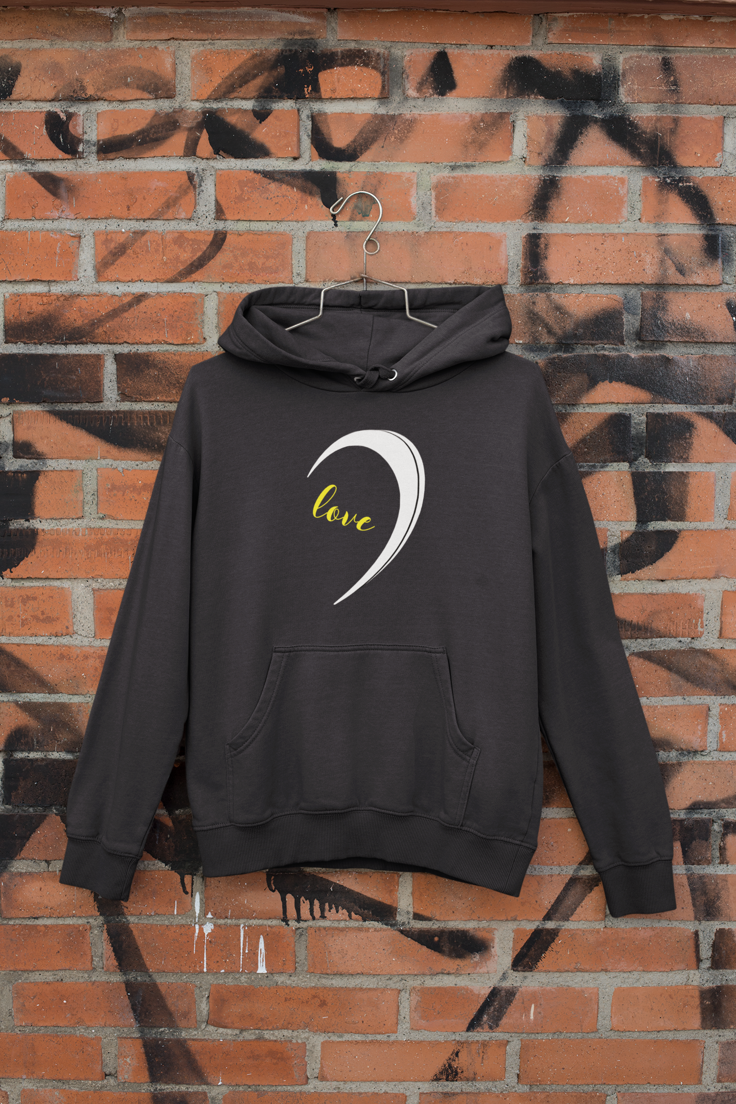 One Love Couple Hoodie-FunkyTeesClub