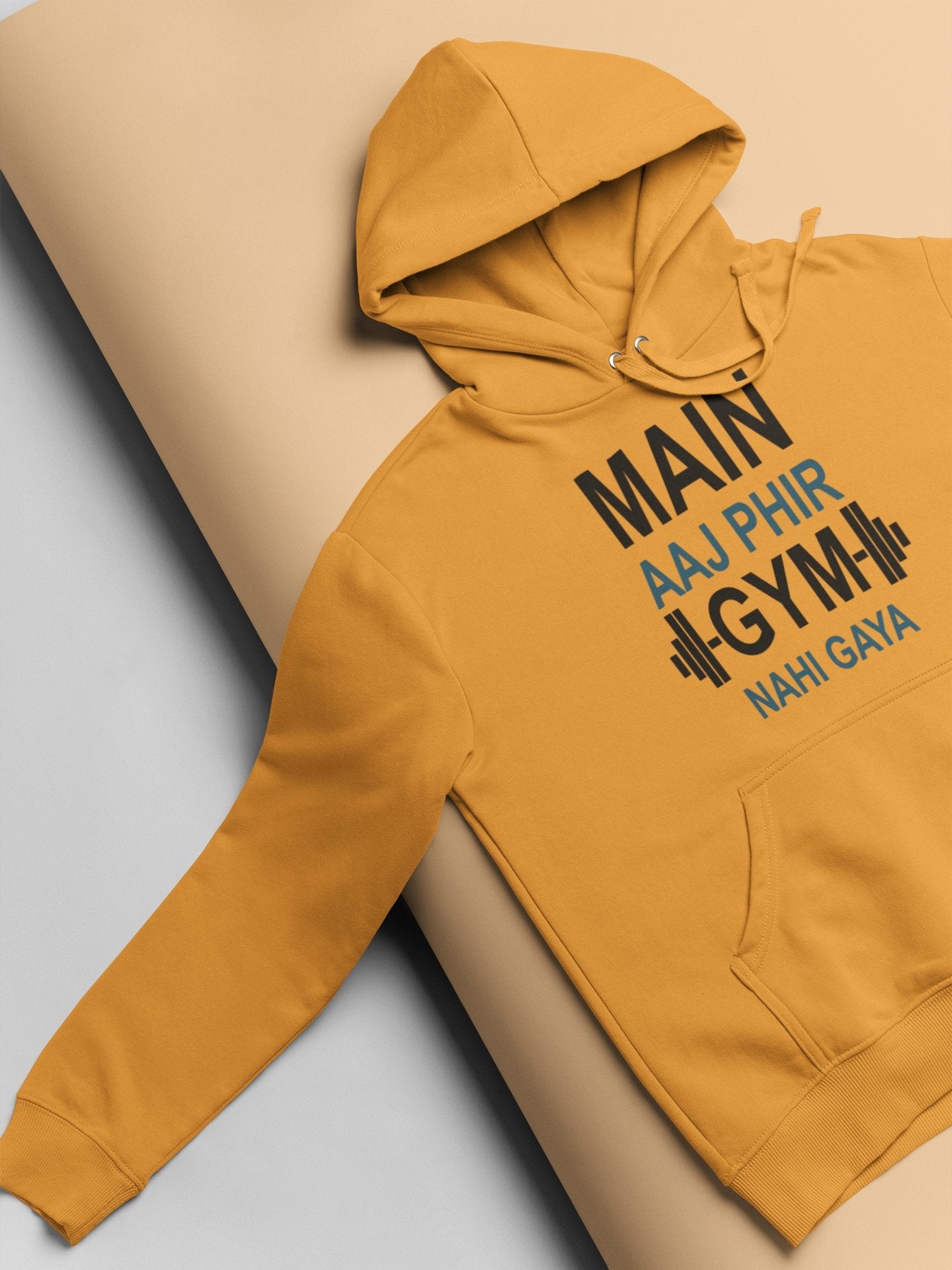 Main Aaj Phir Gym Nahi Gaya Gym And Workout Men Hoodies-FunkyTeesClub - Funky Tees Club