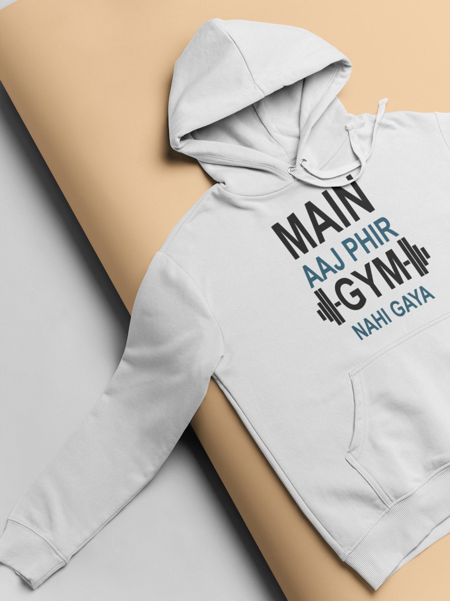 Main Aaj Phir Gym Nahi Gaya Gym And Workout Men Hoodies-FunkyTeesClub - Funky Tees Club