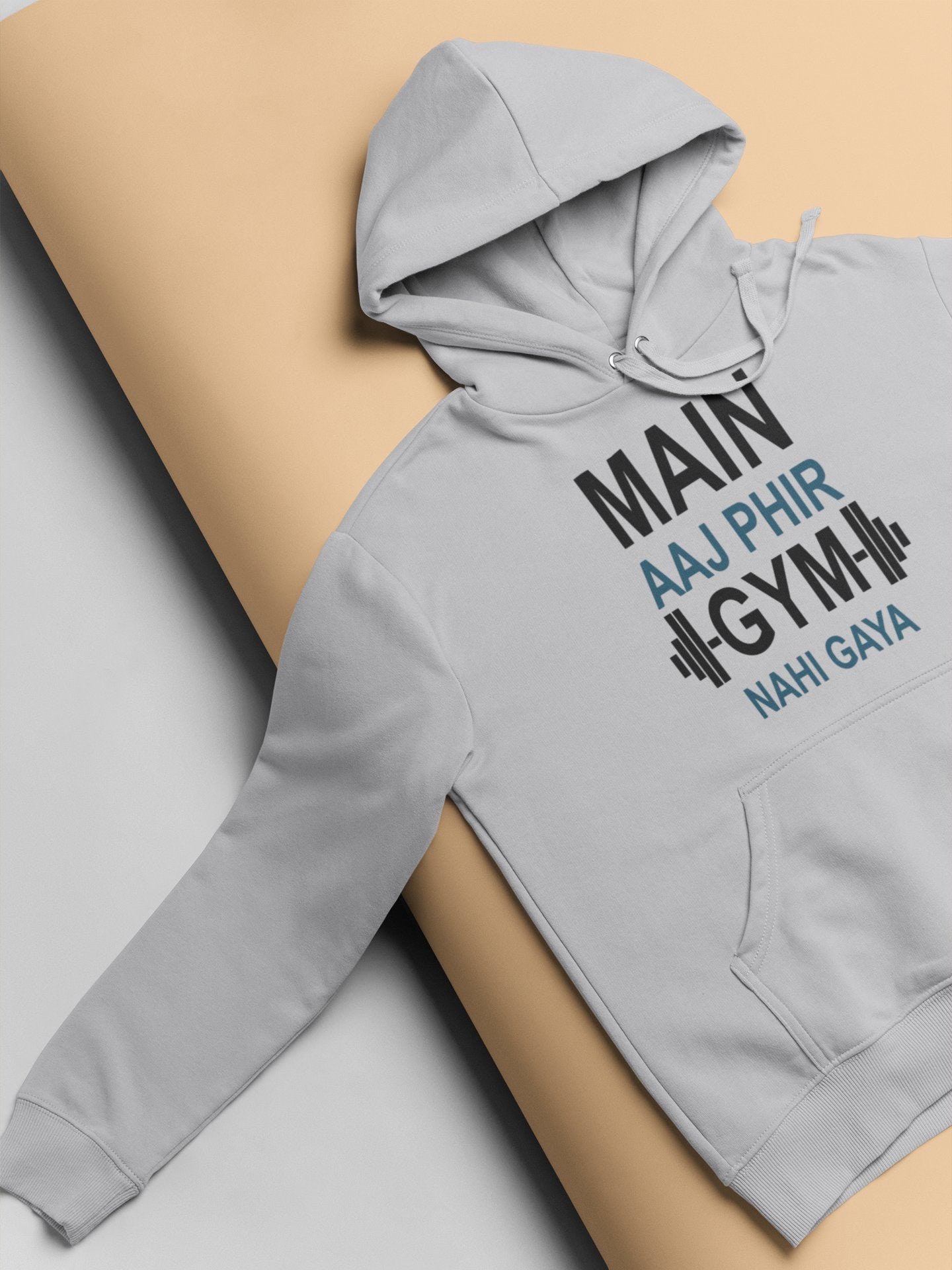 Main Aaj Phir Gym Nahi Gaya Gym And Workout Men Hoodies-FunkyTeesClub - Funky Tees Club