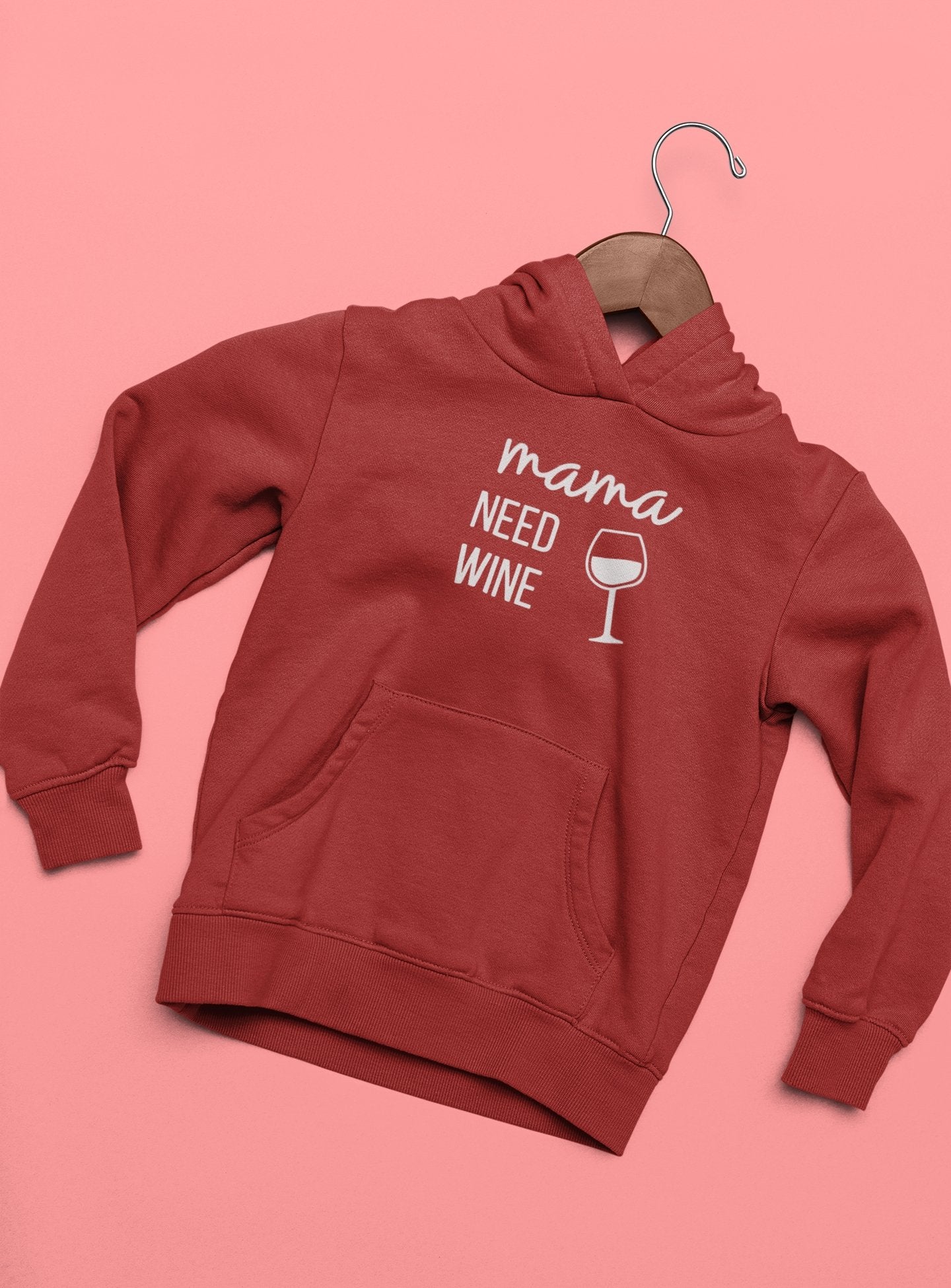 Mama Needs Wine Hoodies for Women-FunkyTeesClub - Funky Tees Club