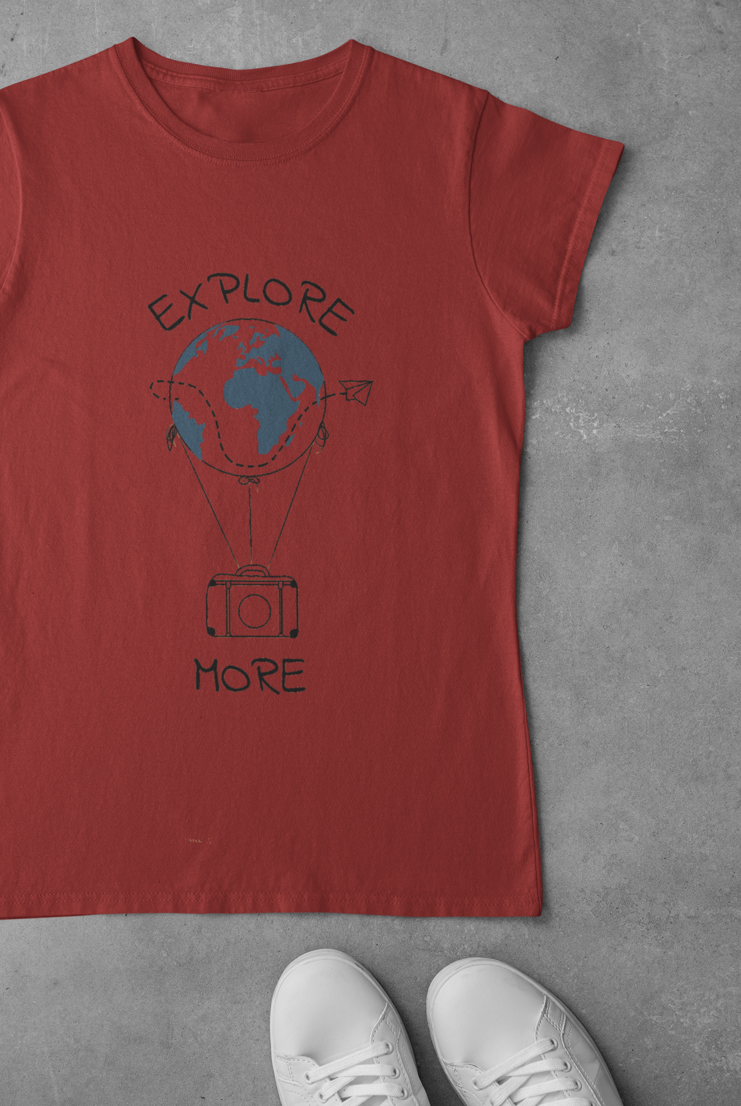 Explore the World Travel Women Half Sleeves T-shirt- FunkyTeesClub