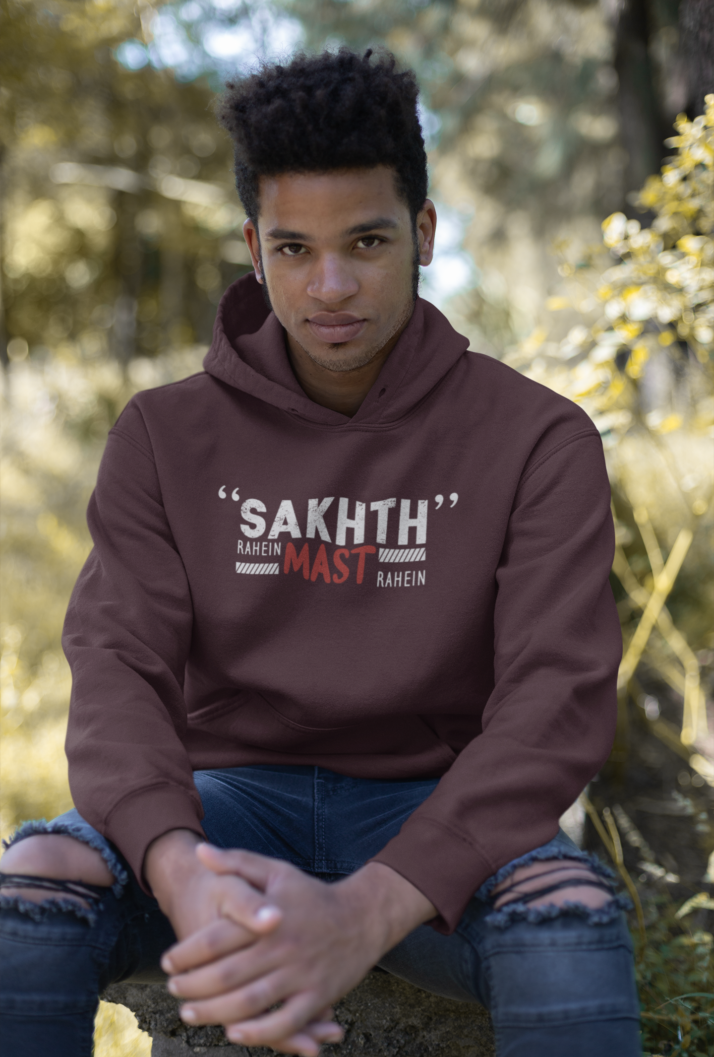 Sakht Rahe Mast Rahe Desi Men Hoodies-FunkyTeesClub