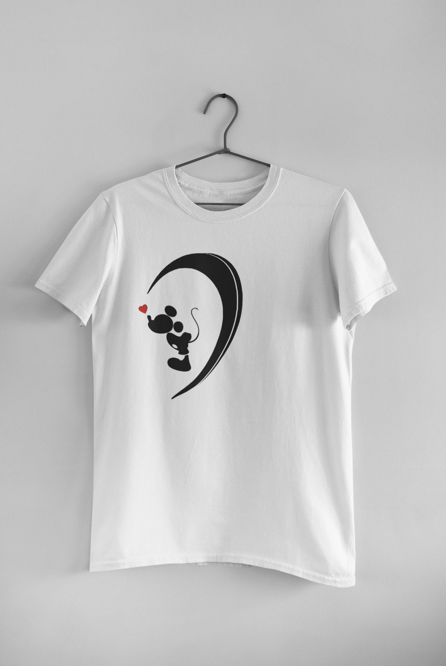 Mickey Minnie Couple Half Sleeves T-Shirts -FunkyTeesClub